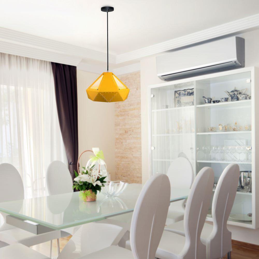 VT-7310 PASTEL PRISM YELLOW PENDANT LIGHT(E27) D:310*180MM