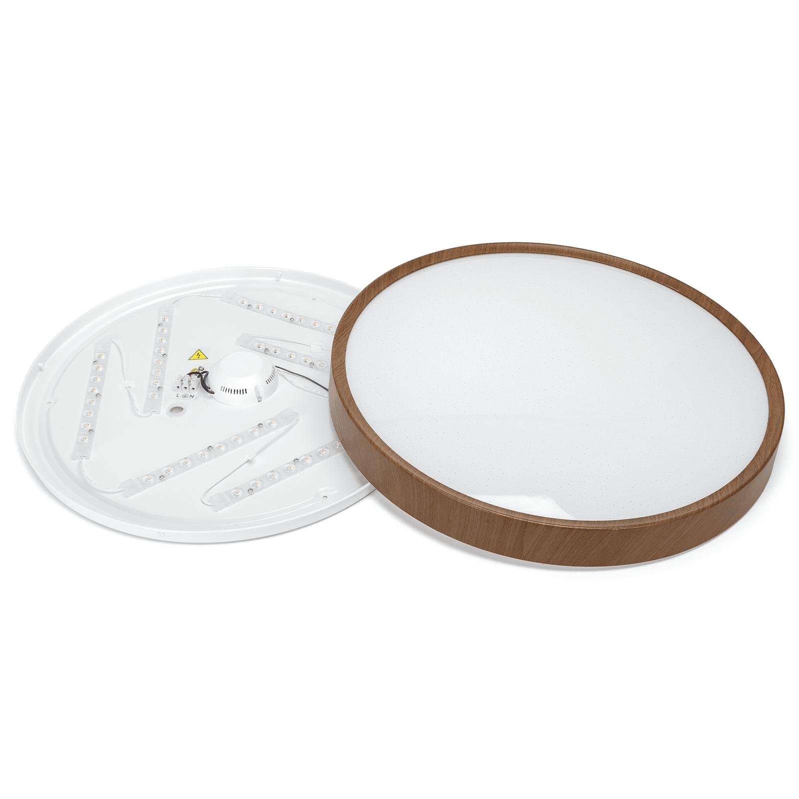 LED CEILING LIGHT 36W 3000K/WOODEN RING