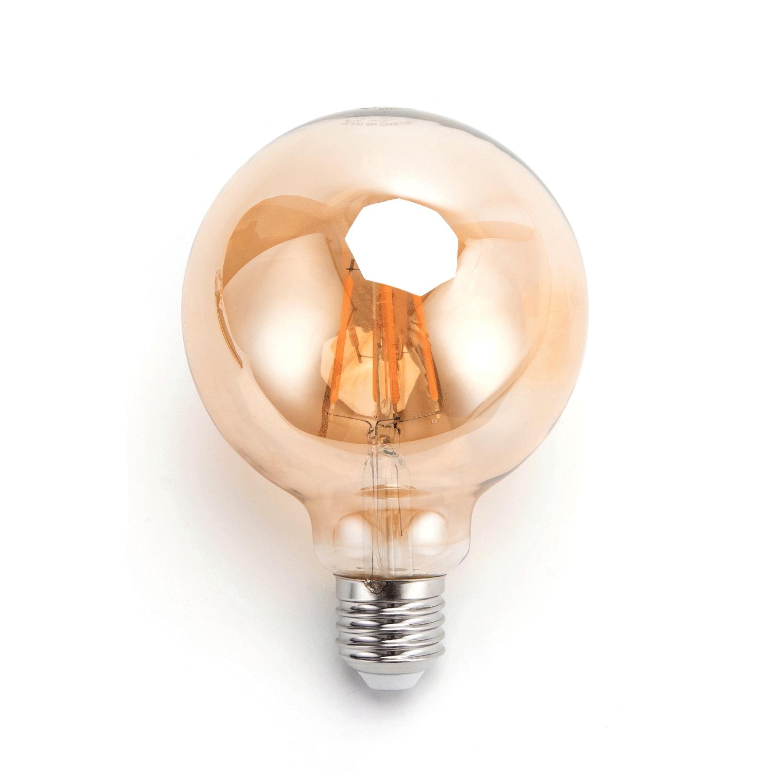 LED Filament Bulb (Amber) G95 E27 16W