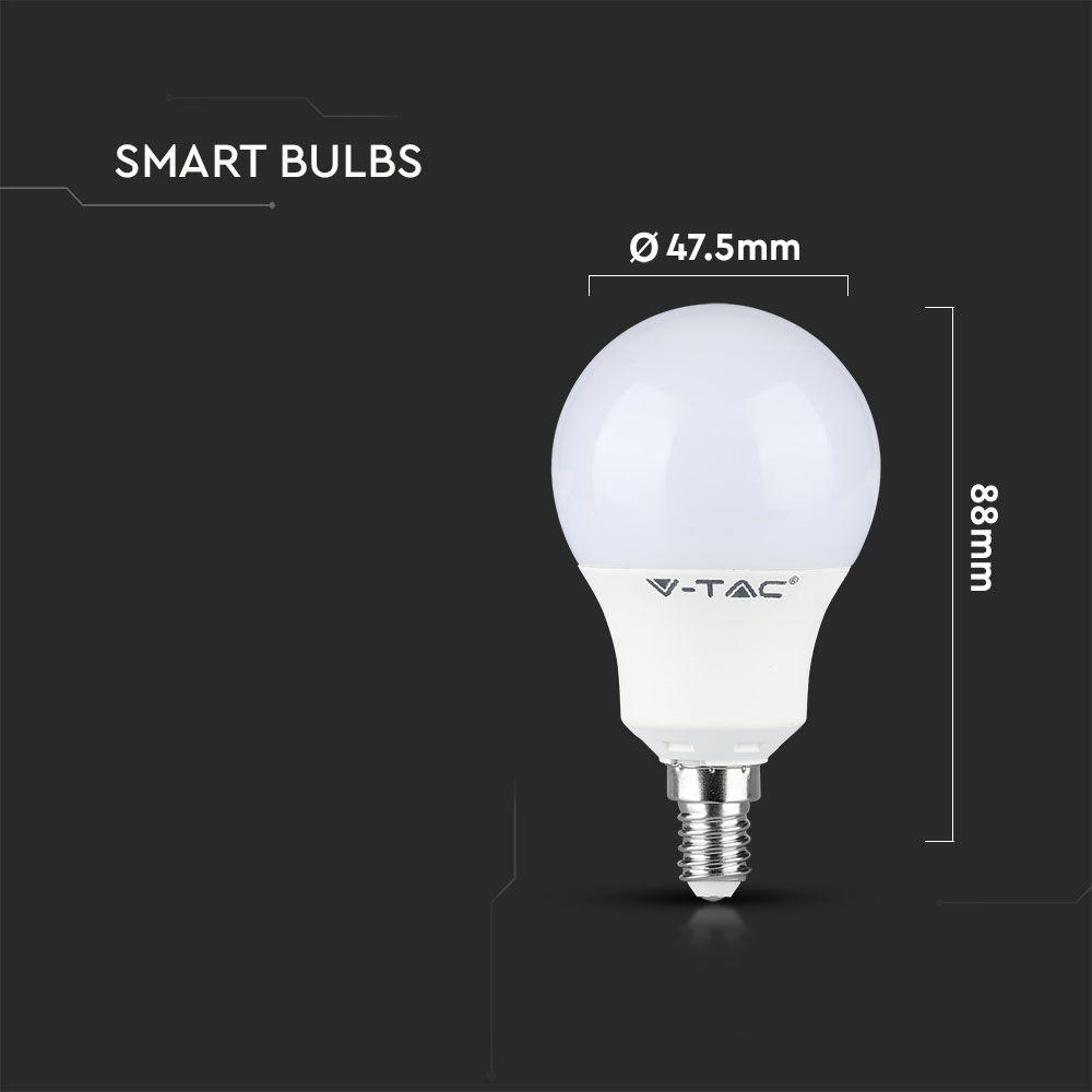 VT-2234 4.8W P45 LED SMART BULB RF CONTROL RGB+3000K DIMMABLE E14