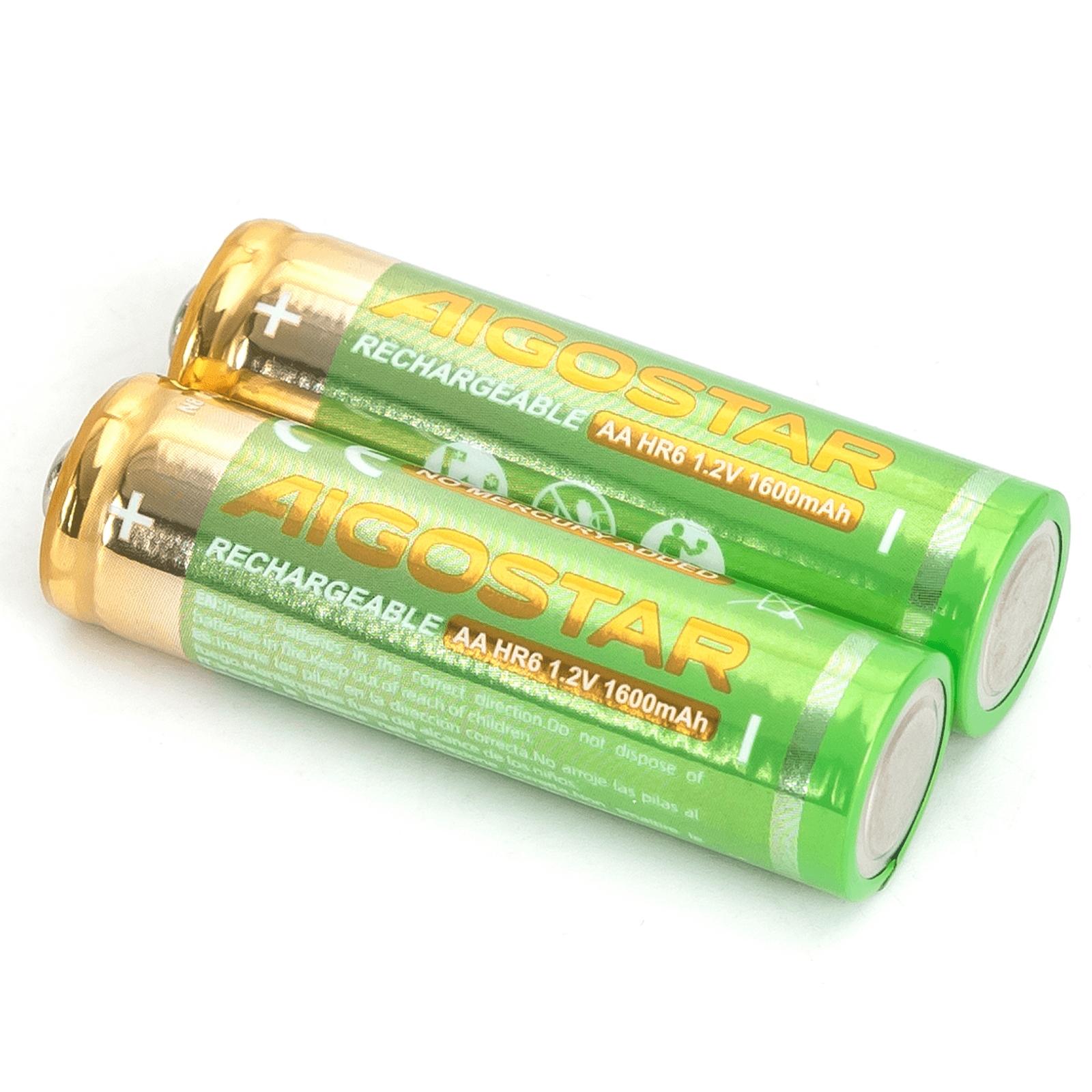 Rechargeable batteries AA 1600mAH 1.2V 2pcs