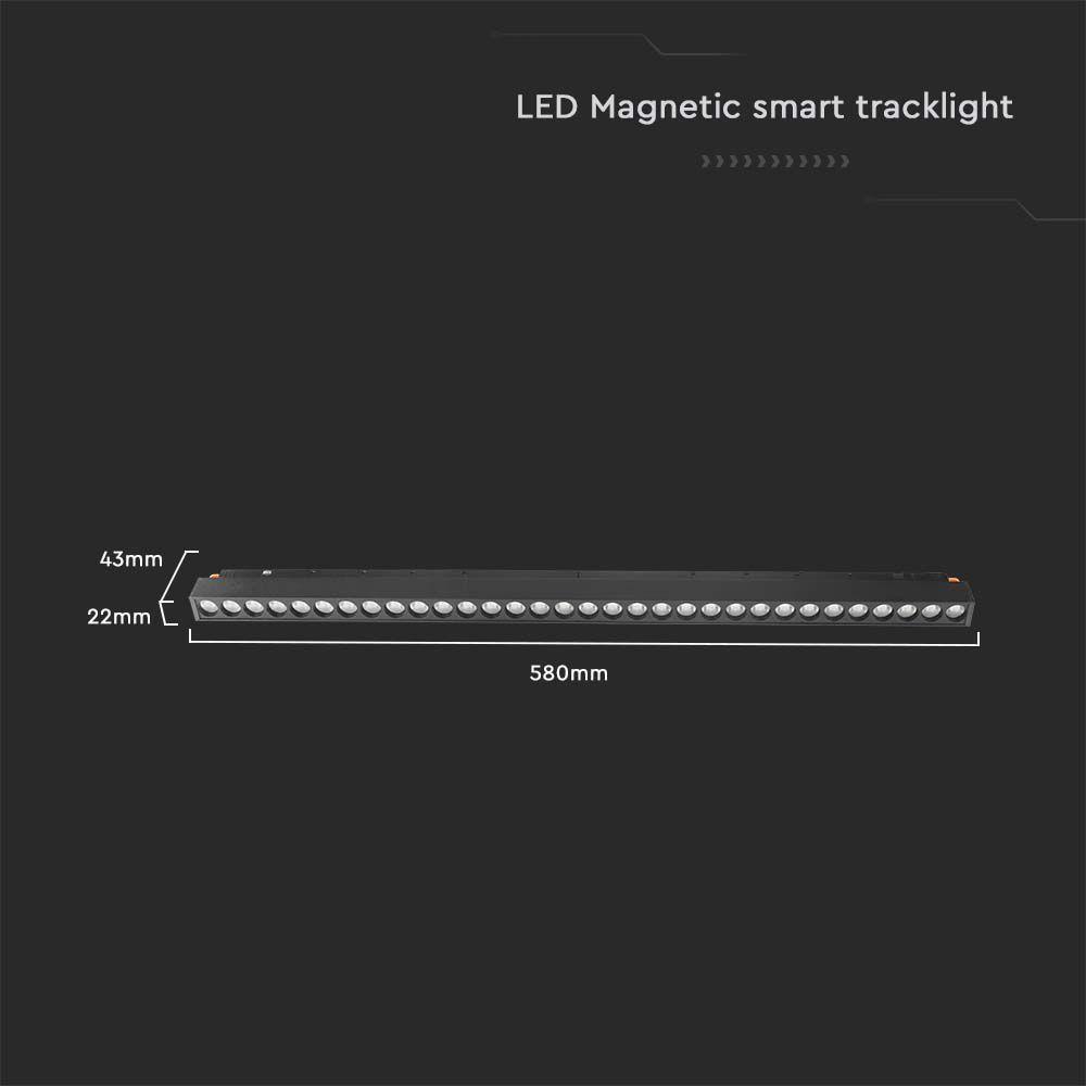 VT-3621 20W LED MAGNETIC SMART TRACKLIGHT 3IN1 BLACK BODY