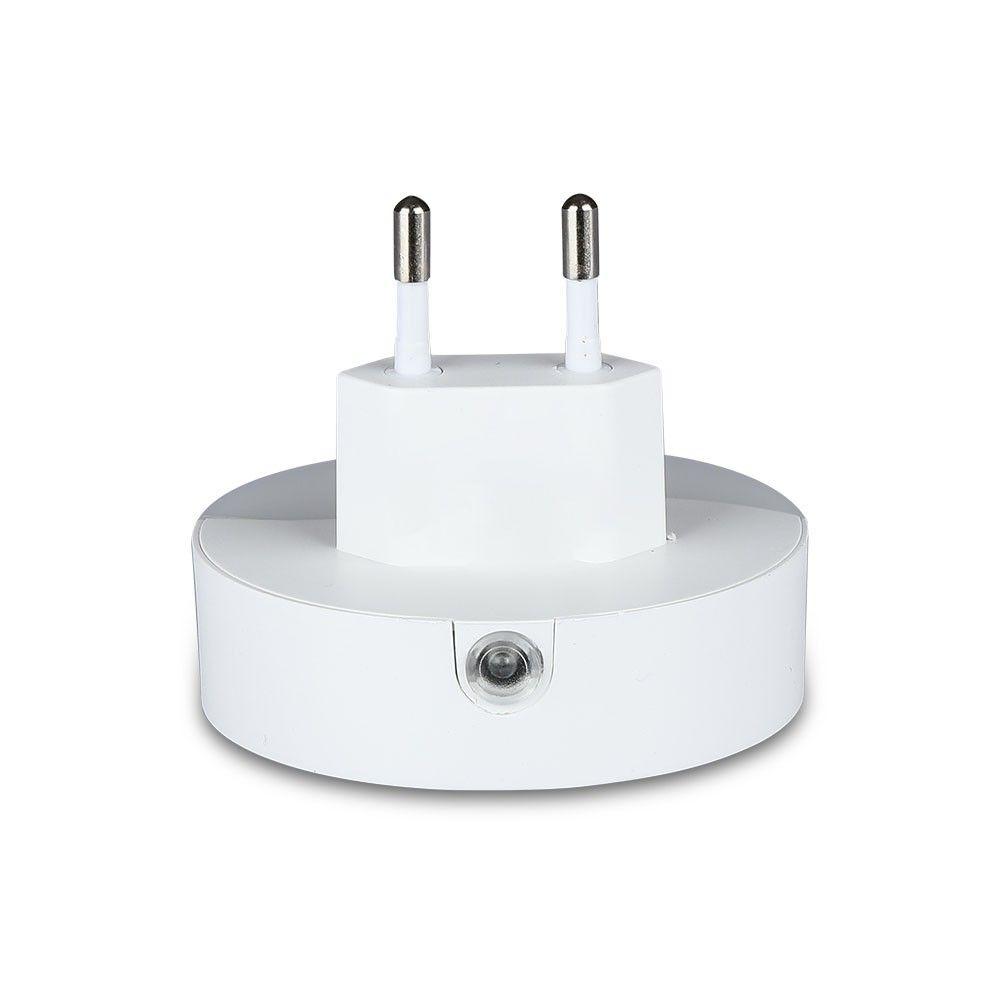 VT-84 0.45W LED NIGHT LIGHT(EU PLUG) WITH USB & SAMSUNG CHIP 4000K-ROUND