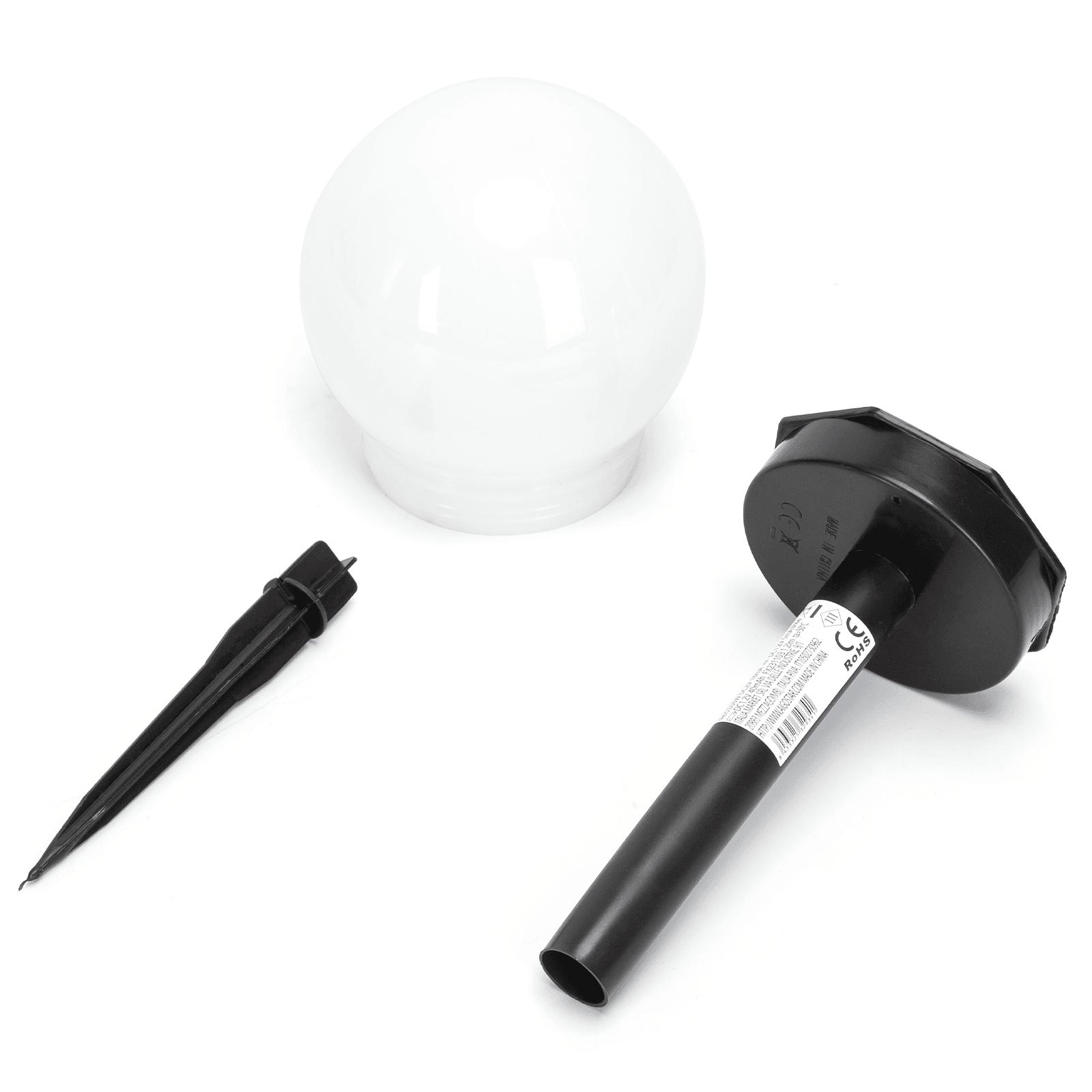 LED Solar Atmosphere Lawn Light Plastic Spherical 6500K