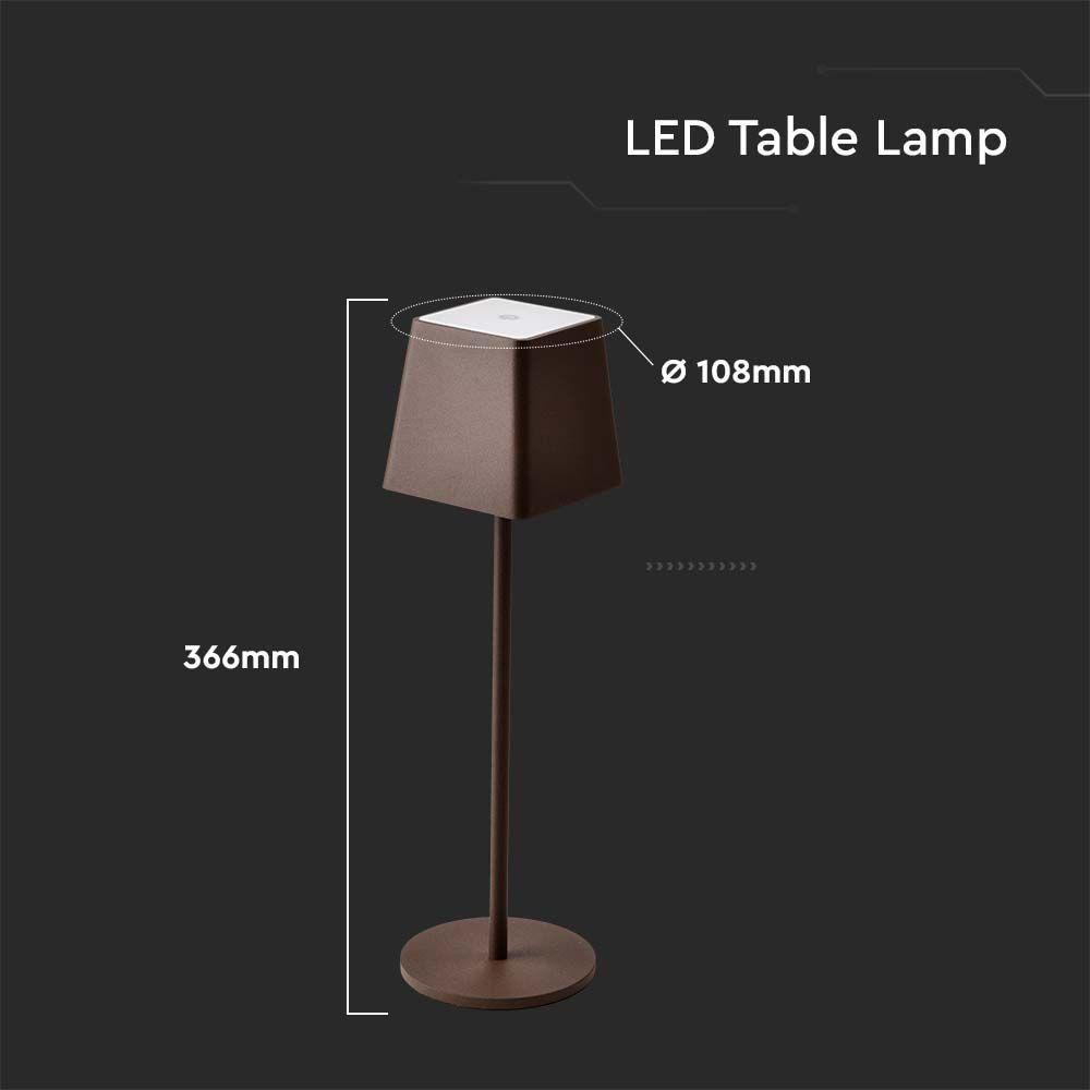 VT-7563 LED 2W TABLE LAMP 3000K CORTEN BODY