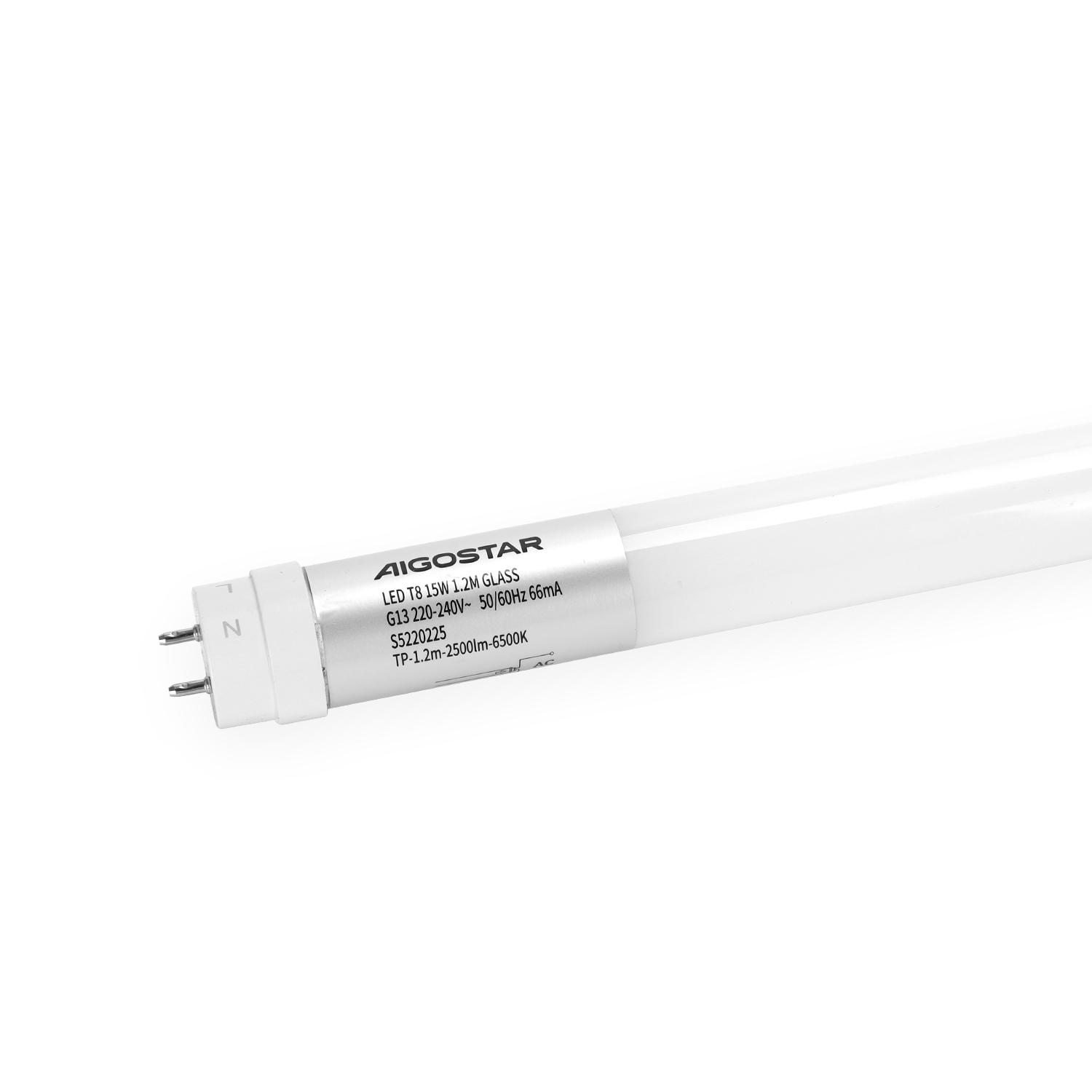 LED Glass T8 Light Tube 1.2m 15W