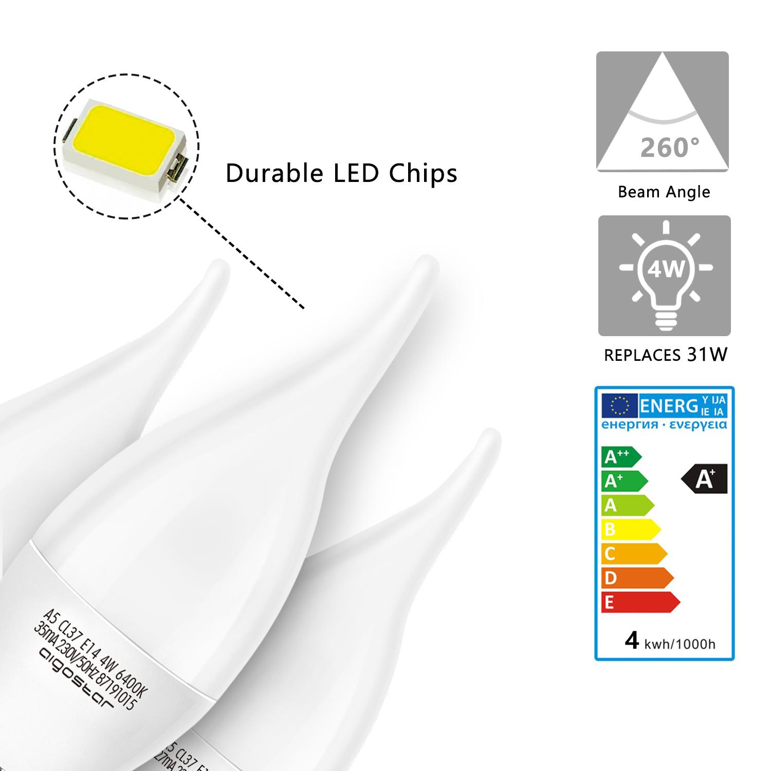 LED E14 CL37 4W Światło dzienne