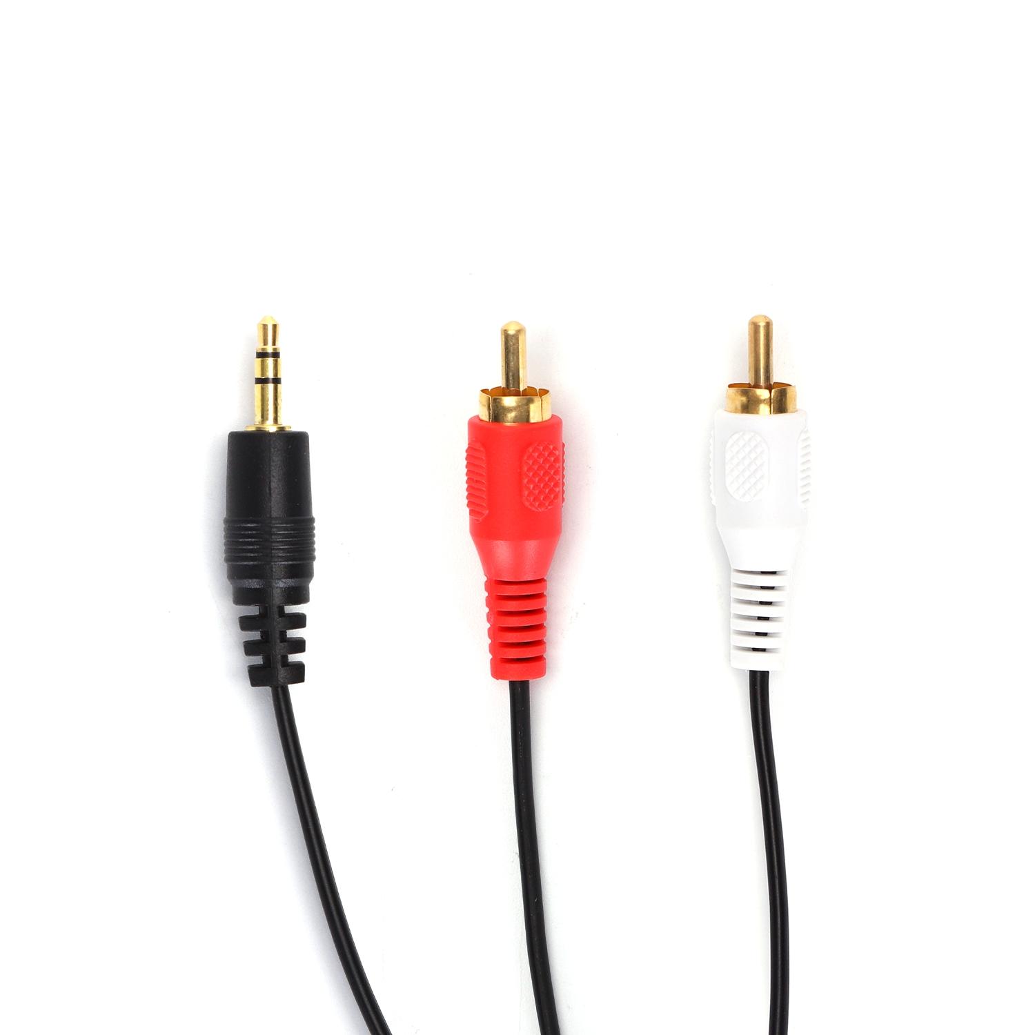 Audio Cable 2x RCA 1.8m Black