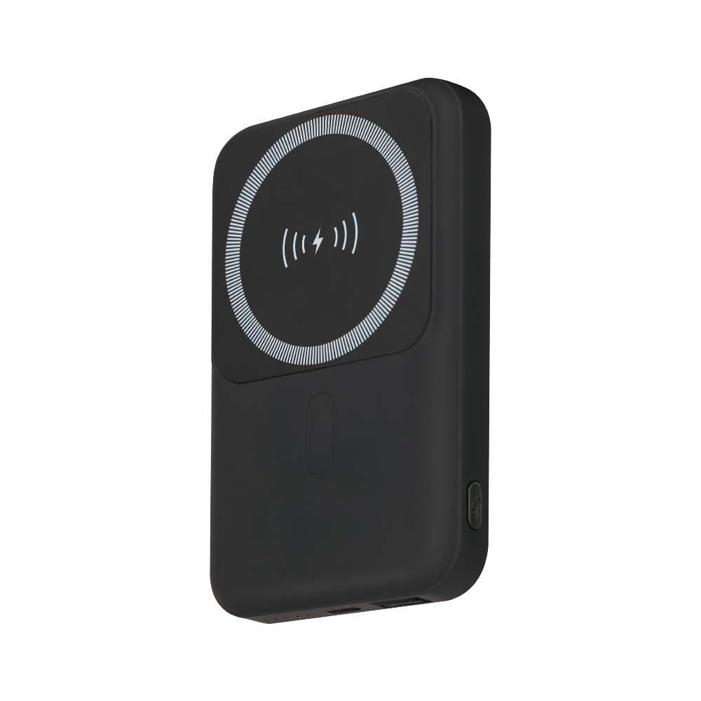 VT-3529 10000mah MAGNETIC WIRELESS POWER BANK WITH METAL RING-BLACK