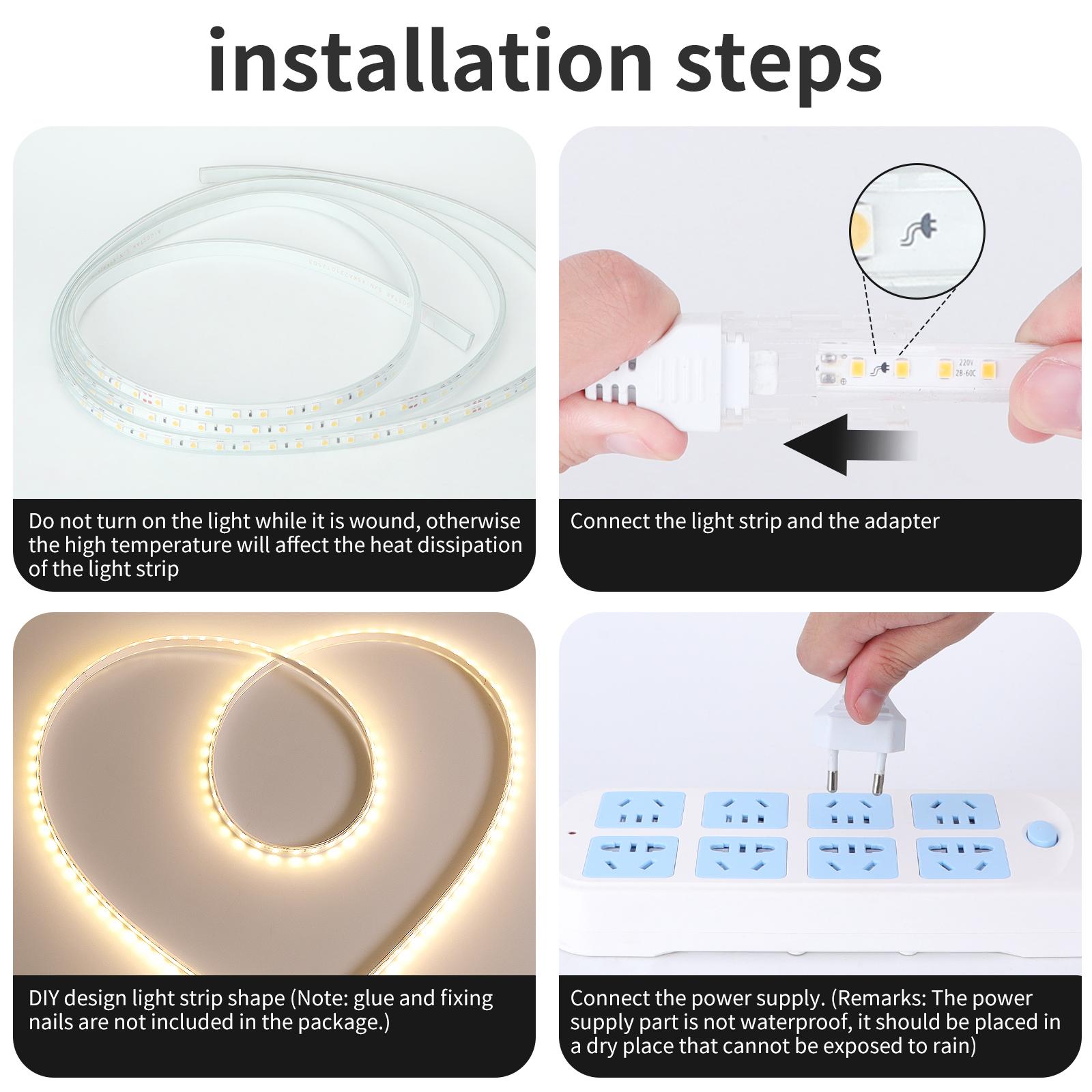 Integrated circuit LED strip light 2835 Warm Light