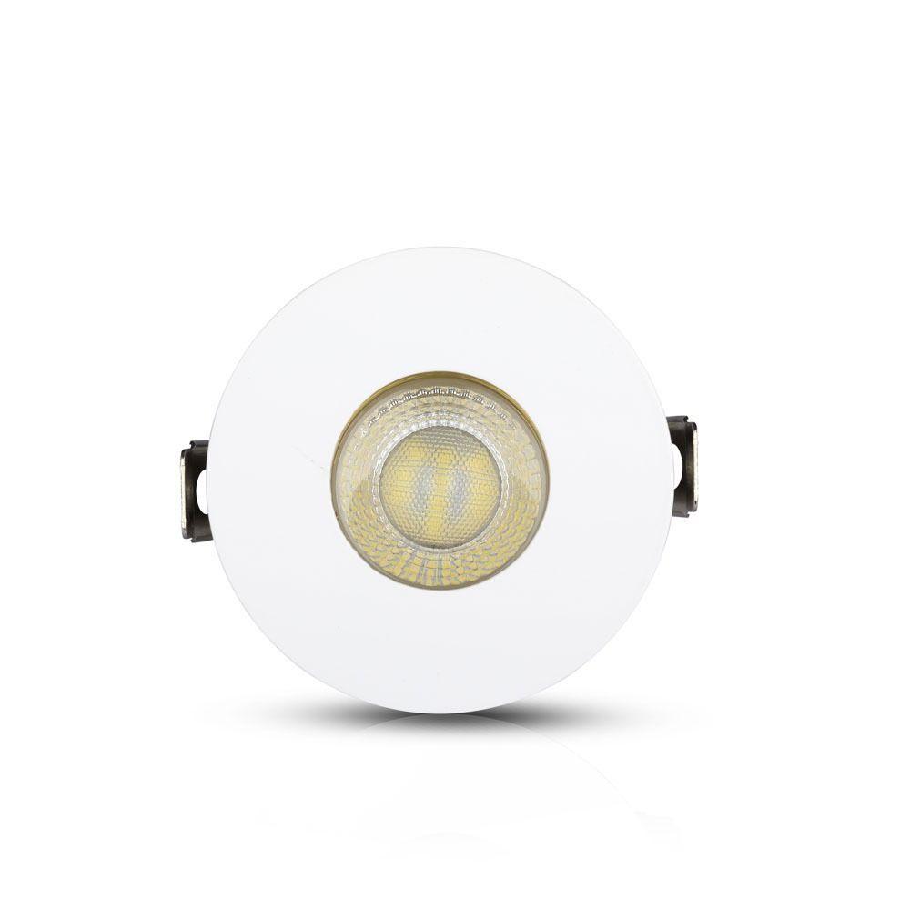 VT-873 GU10 FITTING ROUND-WHITE+GOLD