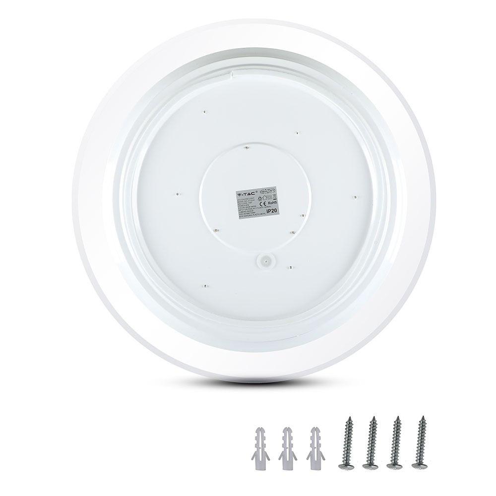 40W Plafon LED WIFI, Klosz: efekt gwiazdki, Barwa: 3w1, Kompatybilna z Amazon Alexa i Google Home, VTAC, SKU 1497