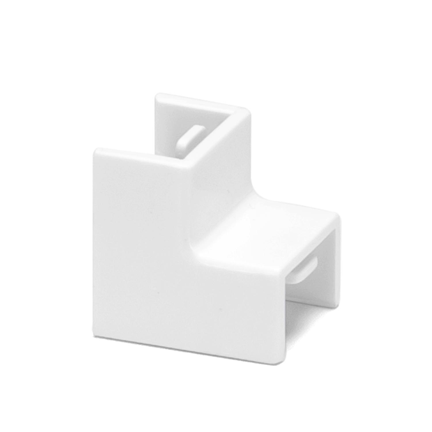 PVC Square Trunking Internal Bend White 15*10mm 4pcs