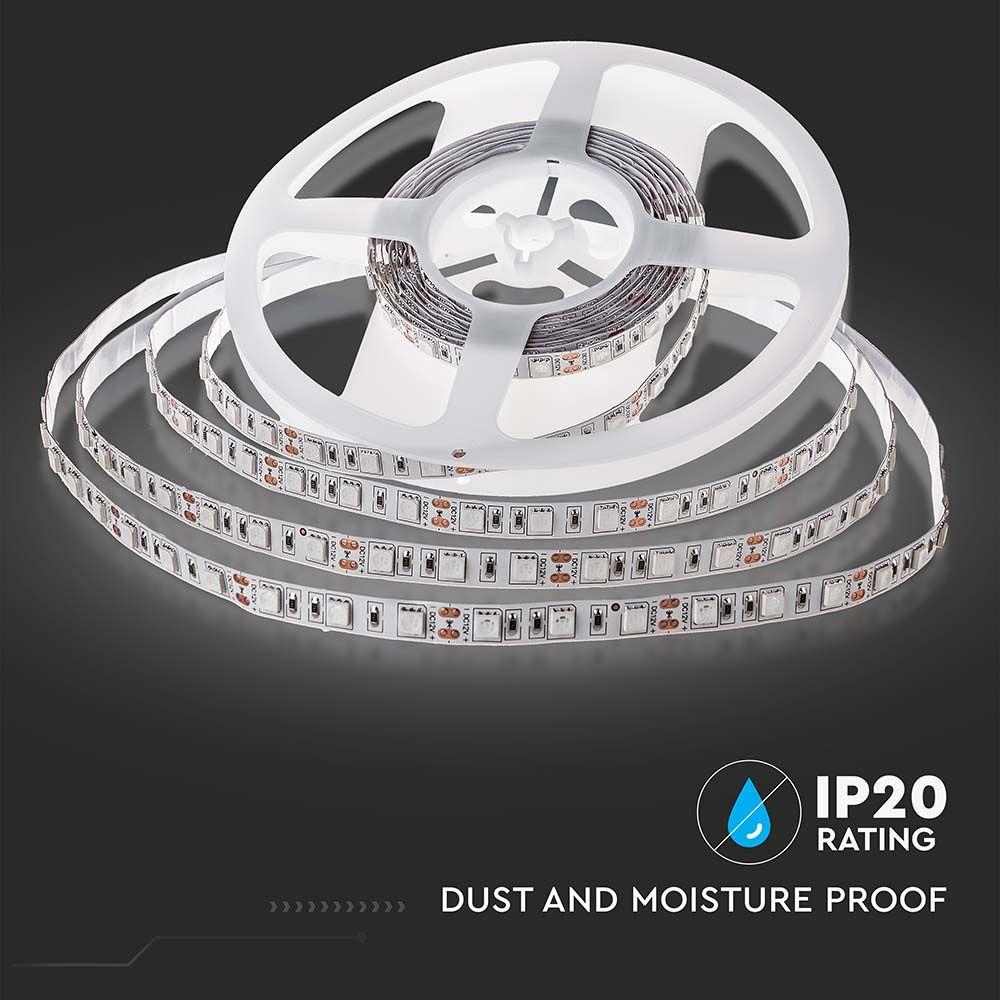 VT-5050 60 11W/M LED STRIP LIGHT 3000K IP20 (5M/ROLL)(PRICE PER M)