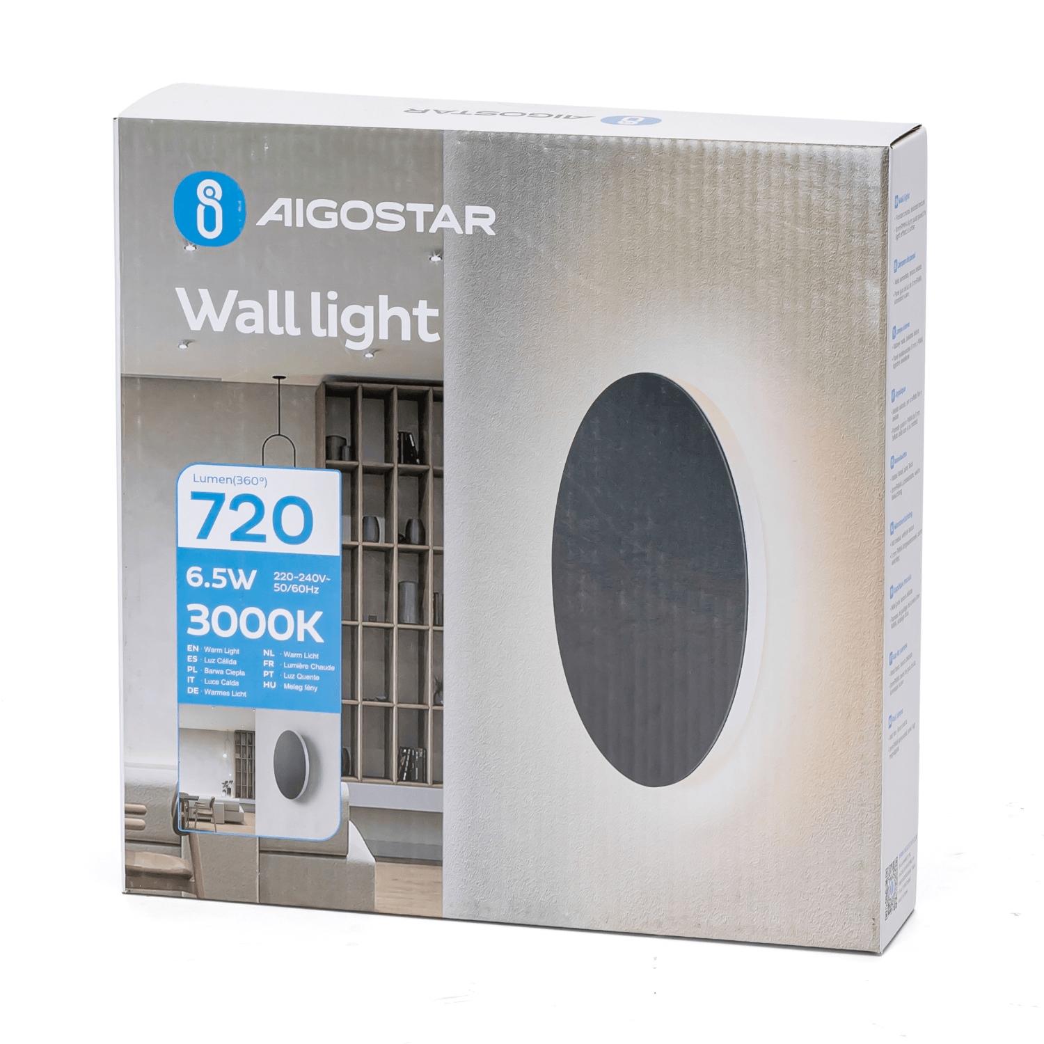 LED Metal Wall Light Black 6.5W