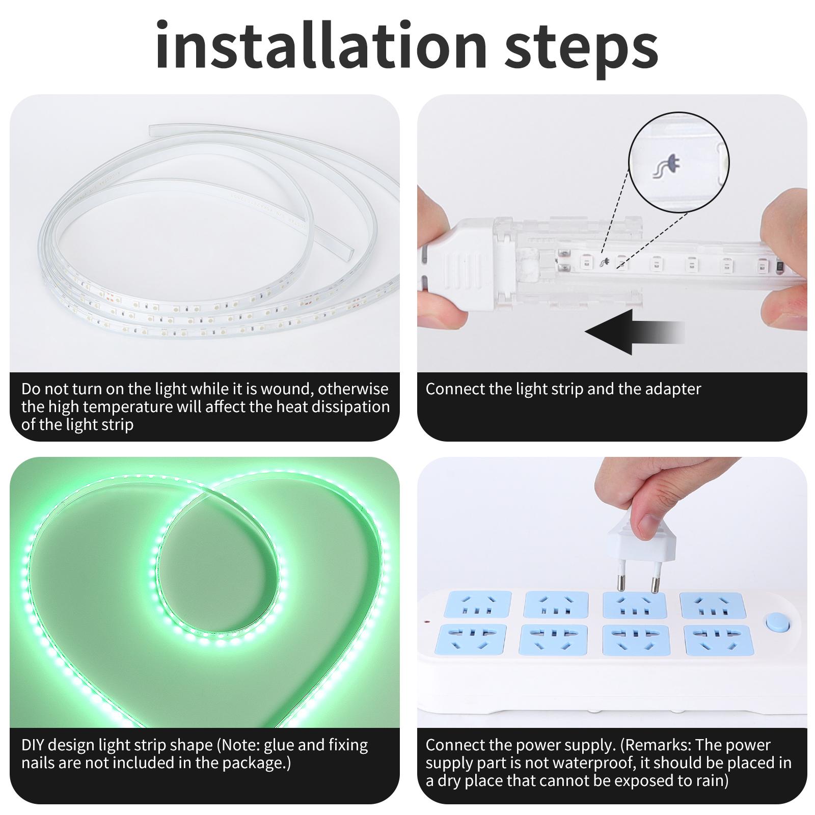 Integrated circuit LED strip light 2835 Green light