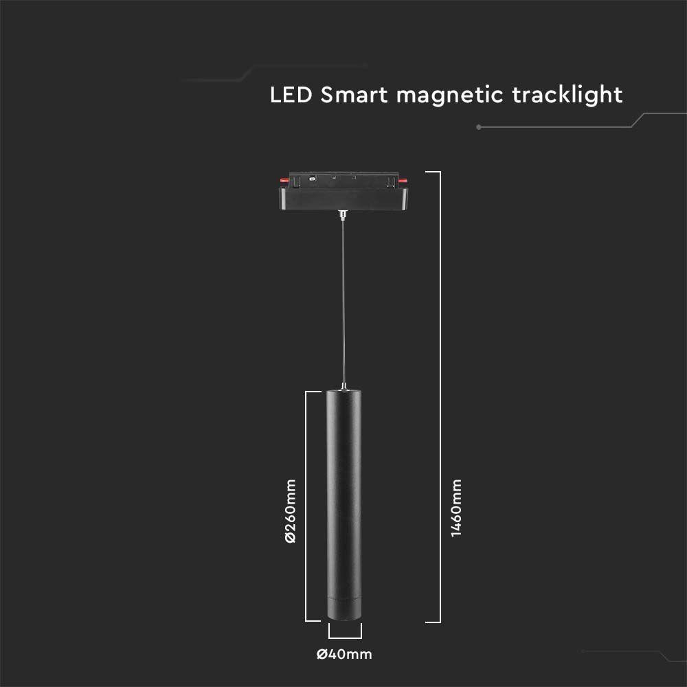 VT-908D 8W LED SMART HANGING PENDANT LIGHT 3IN1 BLACK BODY