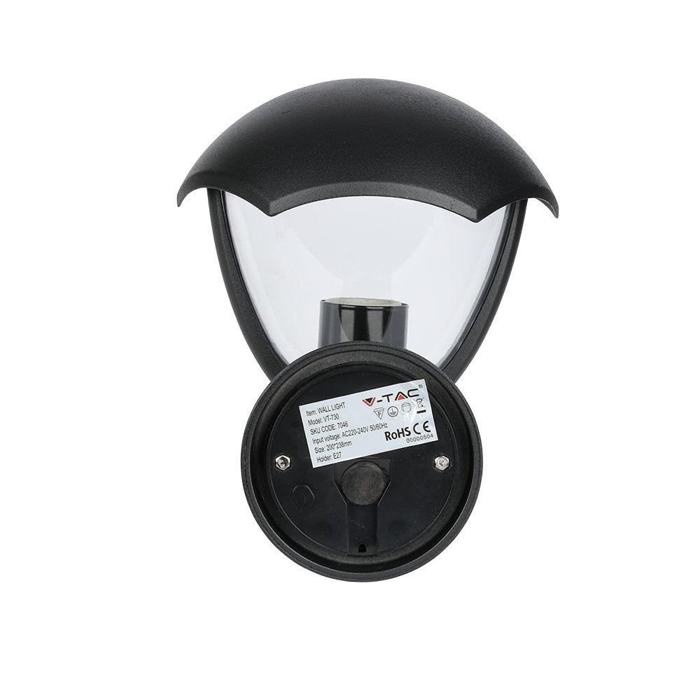 VT-730 E27 WALL LAMP-MATT BLACK UP E27