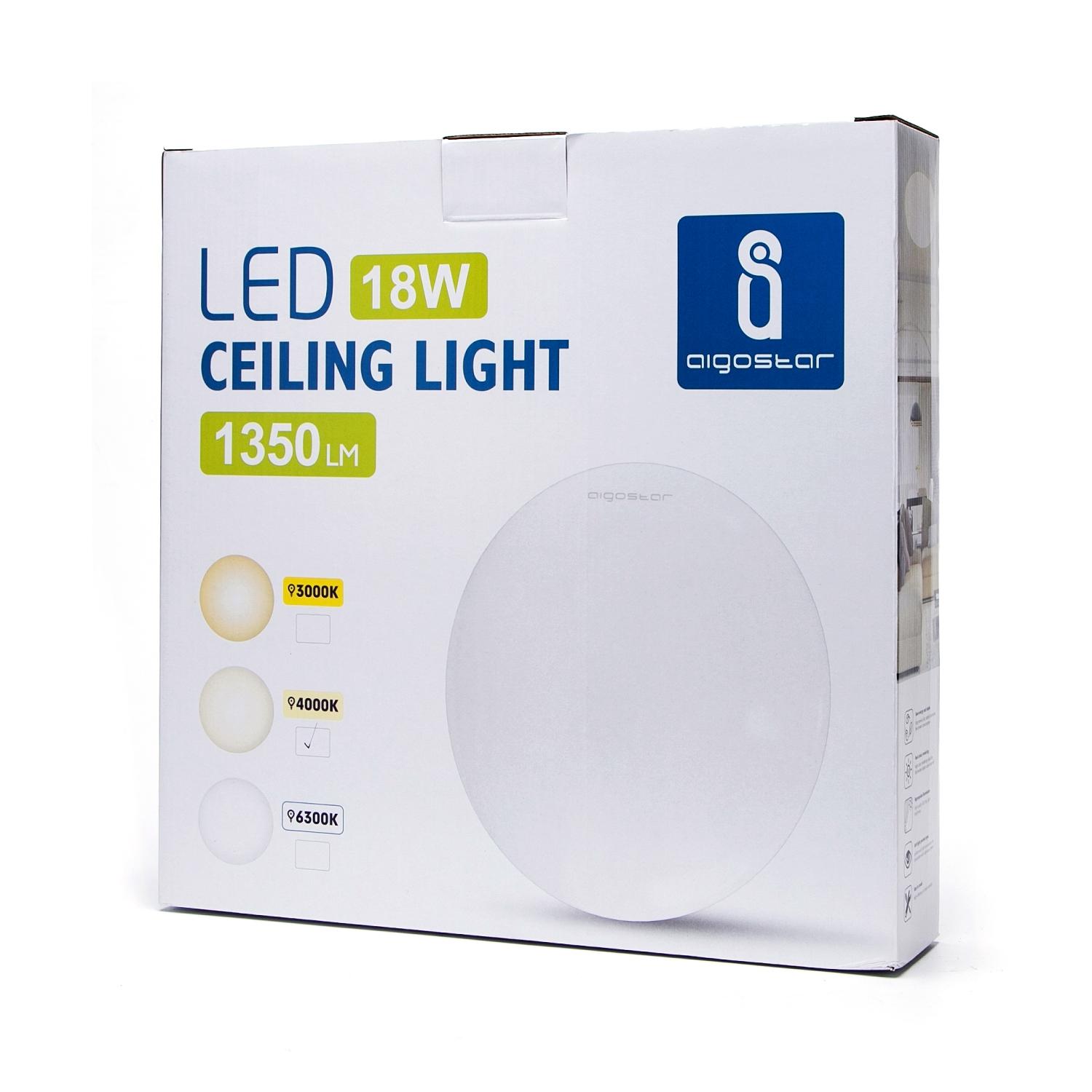 Ceiling Light 18W (LED MODEL 15W) 4000K D330*H102 mm