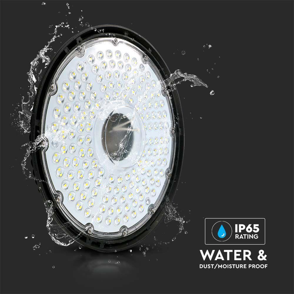 100W HIGHBAY LED, Chip Samsung, Barwa: 4000K, Wydajność: 140lm/w, 5 Lat gwarancji, Obudowa: Czarna, VTAC, SKU 2120319