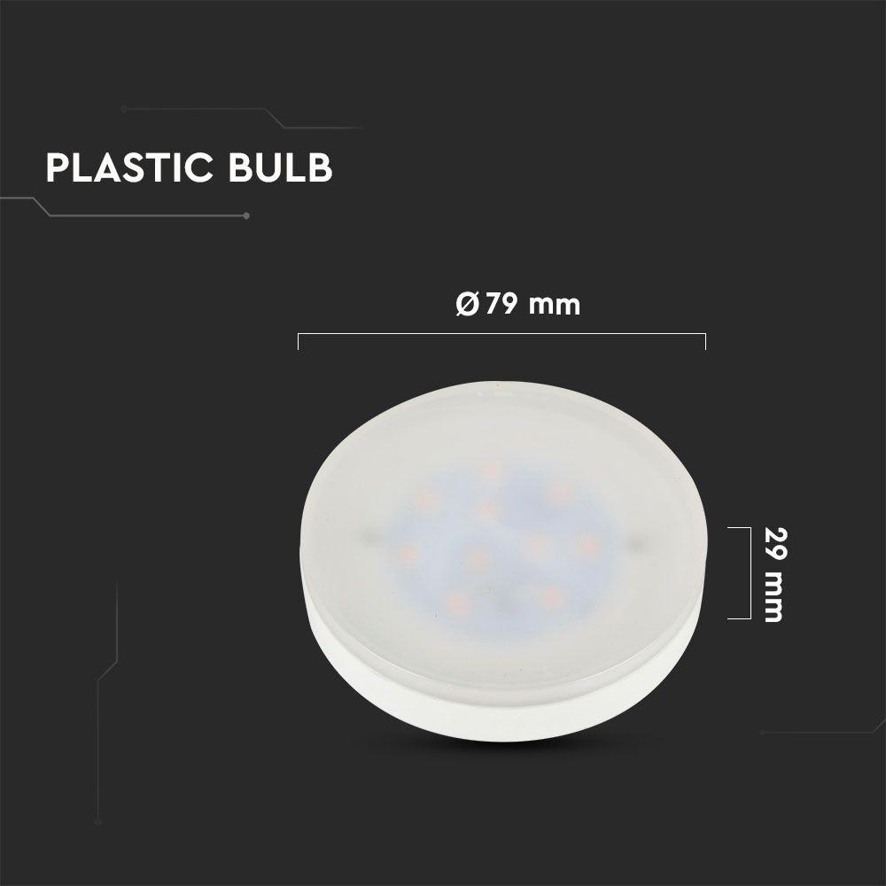 VT-207 6.4W GX53 PLASTIC BULB SAMSUNG CHIP 4000K