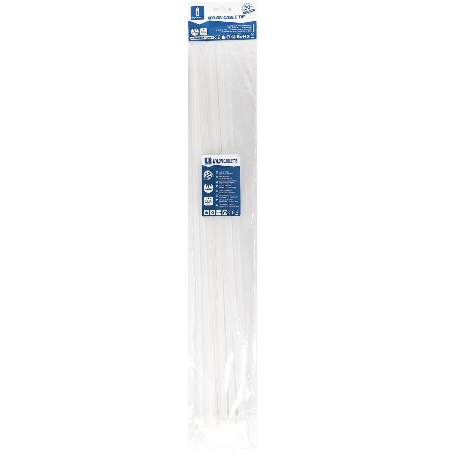 Nylon Cable Ties W7.2*L500mm White