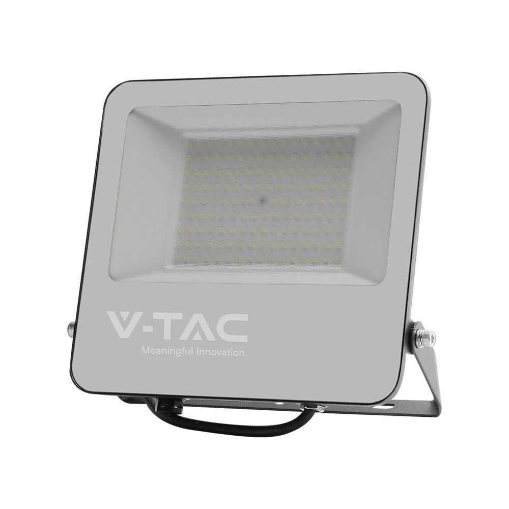 VT-44106 100W LED FLOODLIGHT 4000K BLACK BODY GREY GLASS 160LM/W