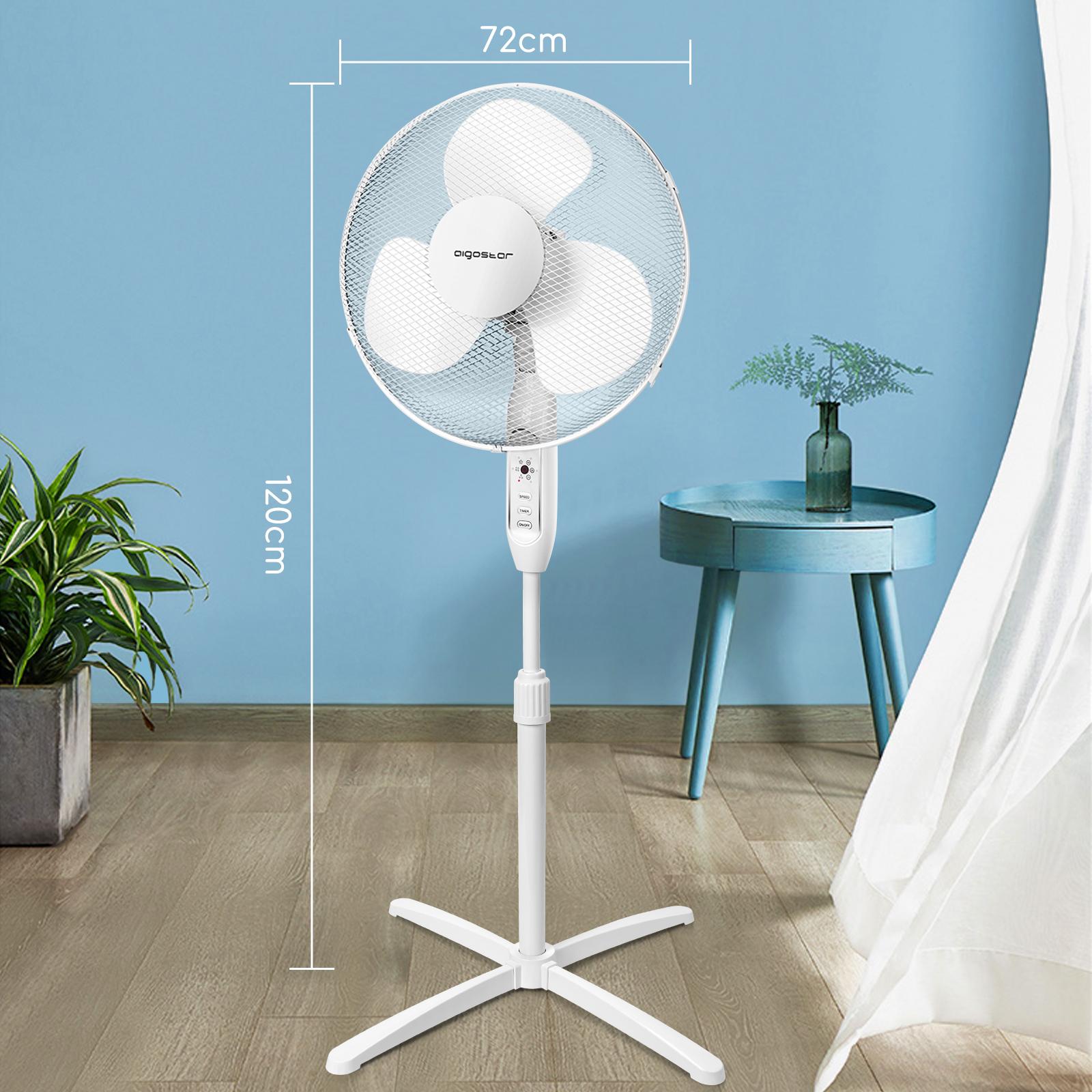 16-in 3-blade electronic stand fan (Remote control)