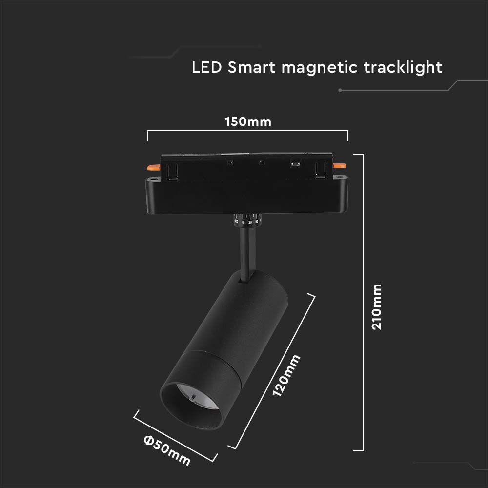 VT-908D 8W LED MAGNETIC SMART TRACKLIGHT 3IN1 BLACK BODY