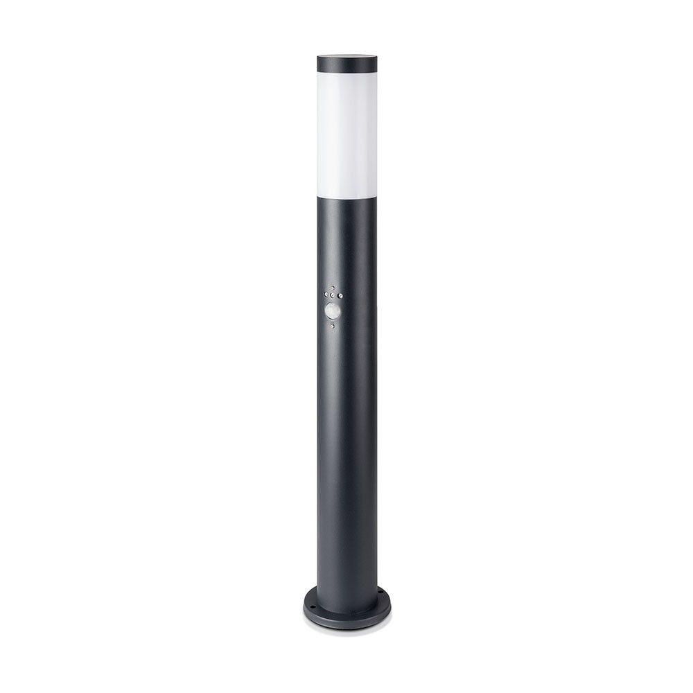 VT-838 BOLLARD LAMP-PIR SENSOR-STAINLESS STEEL BODY(80CM)E27 BLACK-IP44