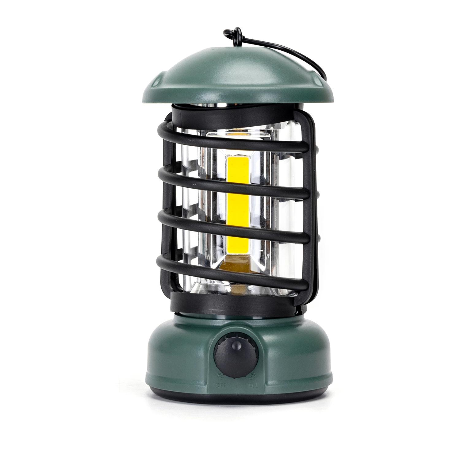 Camping lantern dimmable with knob 3AA batteries