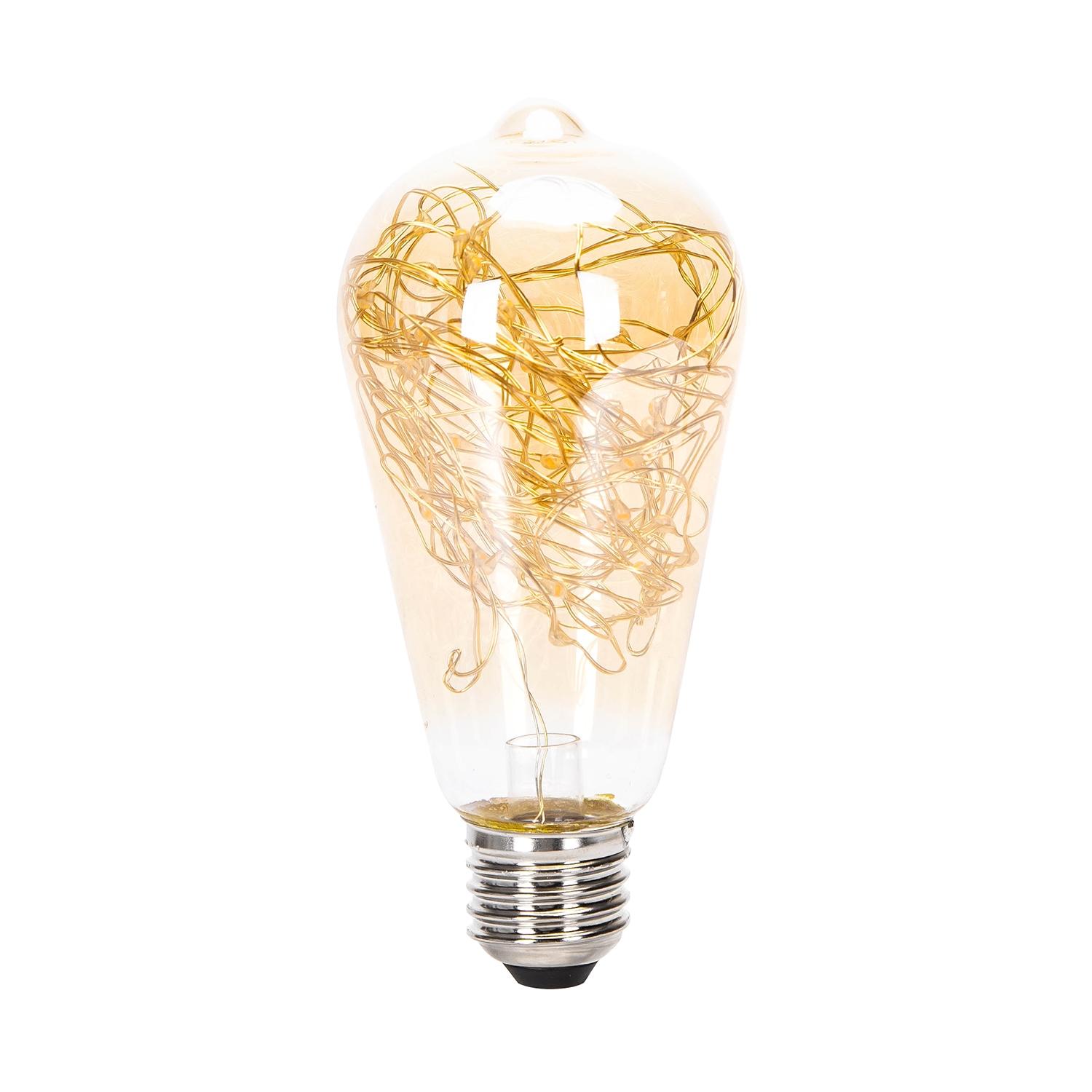 LED copper wire filament bulb ST64 E27 1.2W