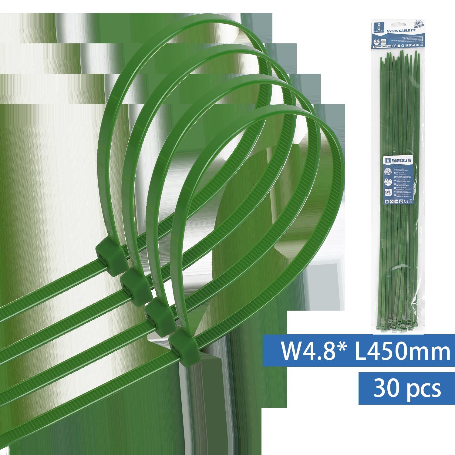 Nylon Cable Ties W4.8*L450mm Green