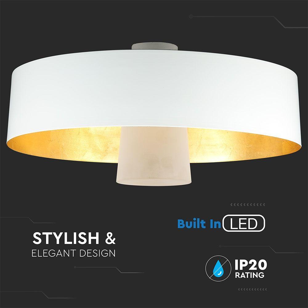 7W Lampa Wisząca LED, Klosz: Akryl, Biały, Barwa:4000K, VTAC, SKU 3933