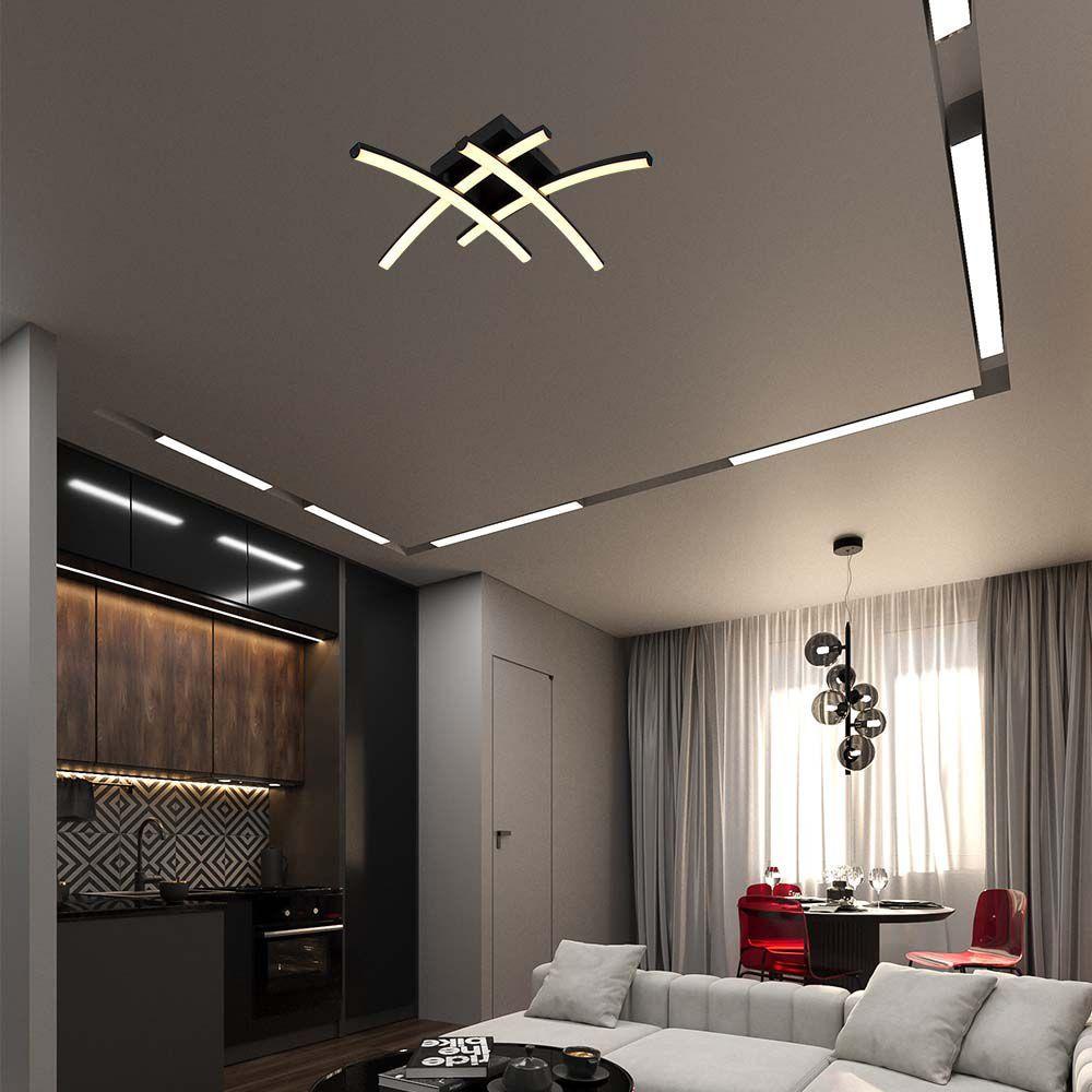 VT-7790 24W 1.4L BLACK STRACTURE CEILING LAMP LED DESIGNER LIGHT 3000K