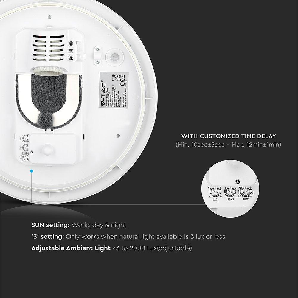 6W Panel LED, Barwa:3000K , Okrągła, VTAC, SKU 4740