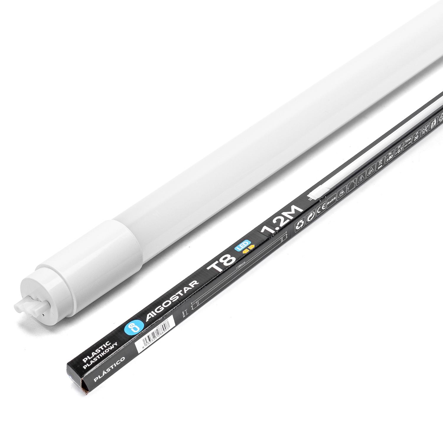 LED Plastic T8 Light Tube 1.2m 18W