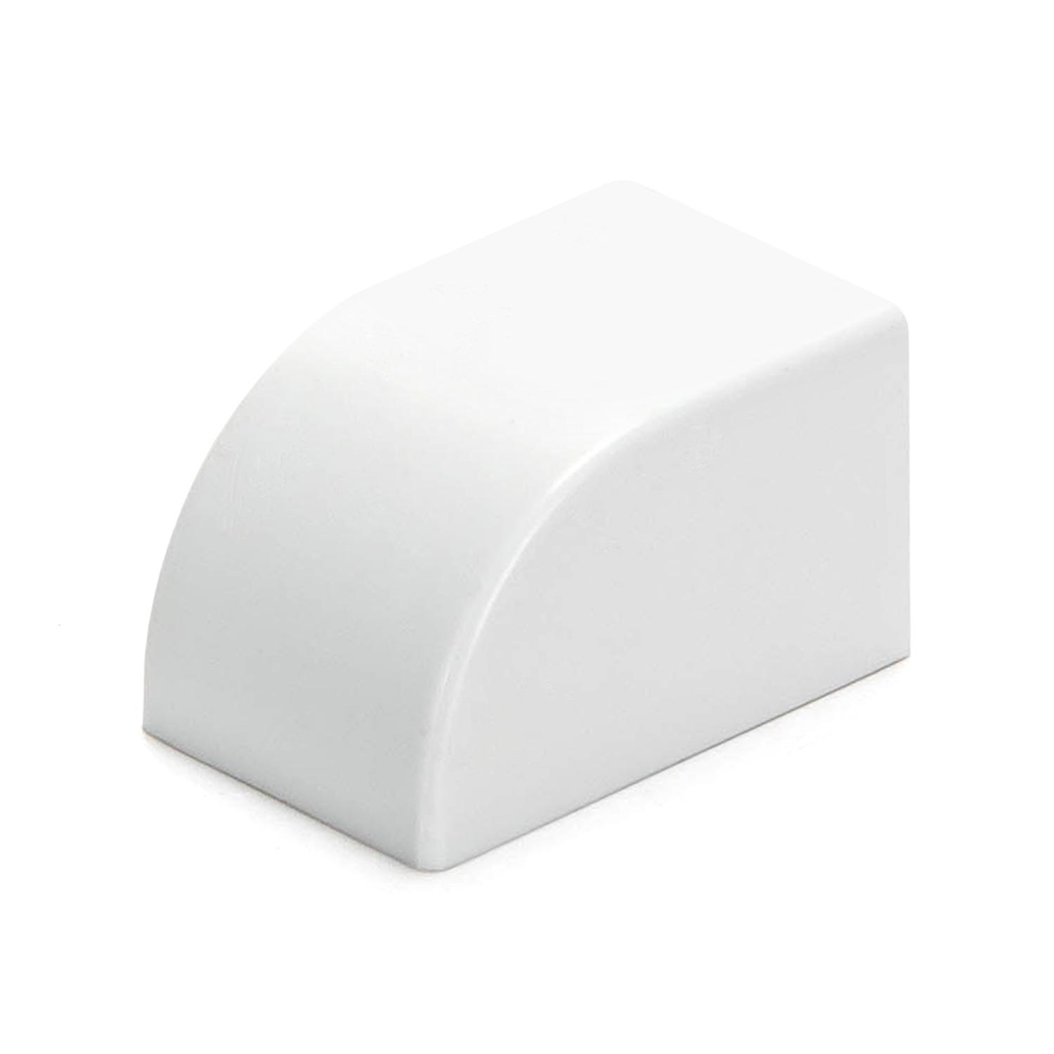 PVC Square Trunking End Cap White 16*16mm 4pcs