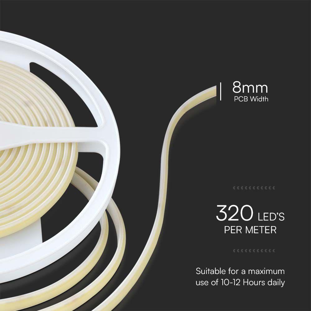 VT-COB 320 10W LED COB STRIP LIGHT 6500K IP67 24V