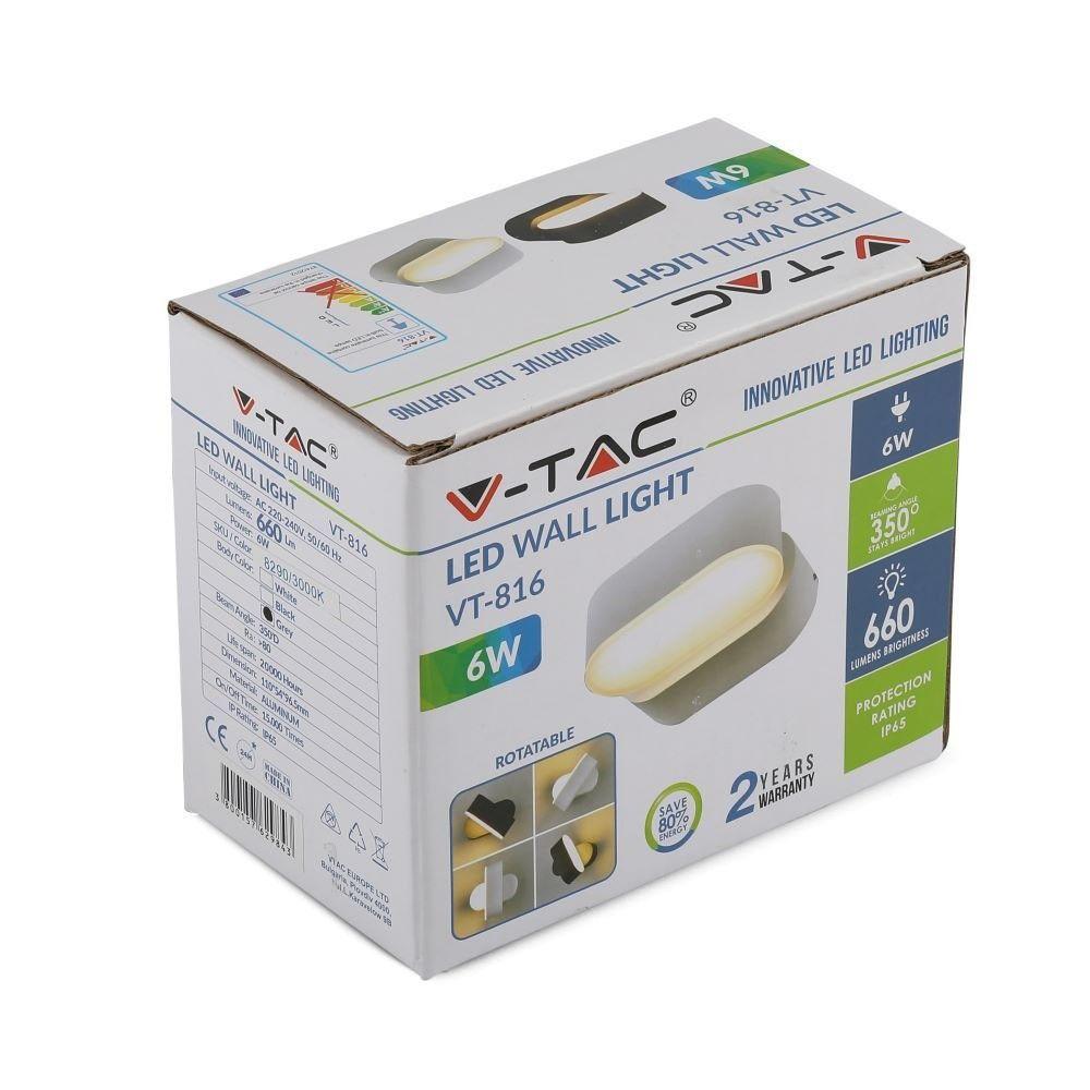 VT-816 6W ROTATABLE LED WALL LIGHT(1 HEAD) 4000K -GREY BODY