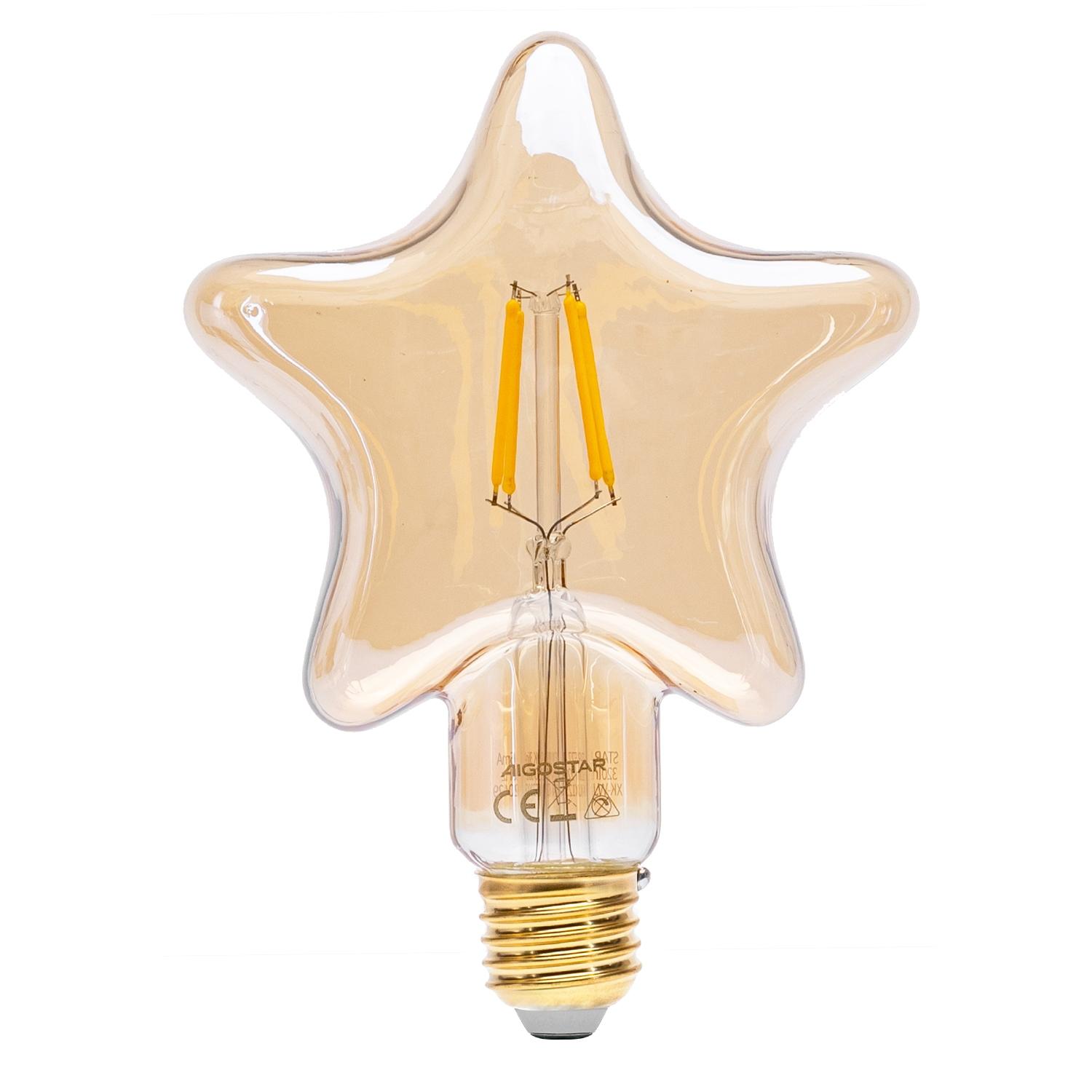 LED Filament Bulb (Star) E27 4W