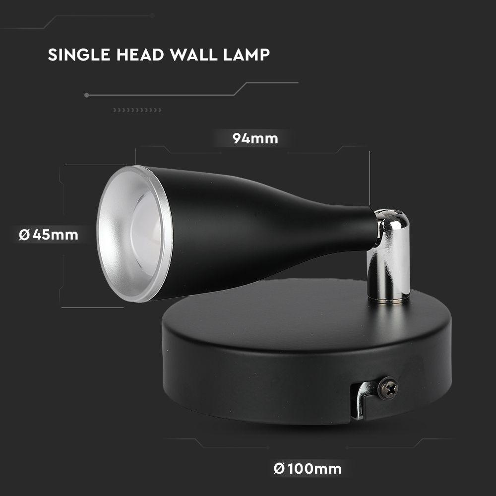 VT-805 4.5W LED WALL LAMP 3000K BLACK