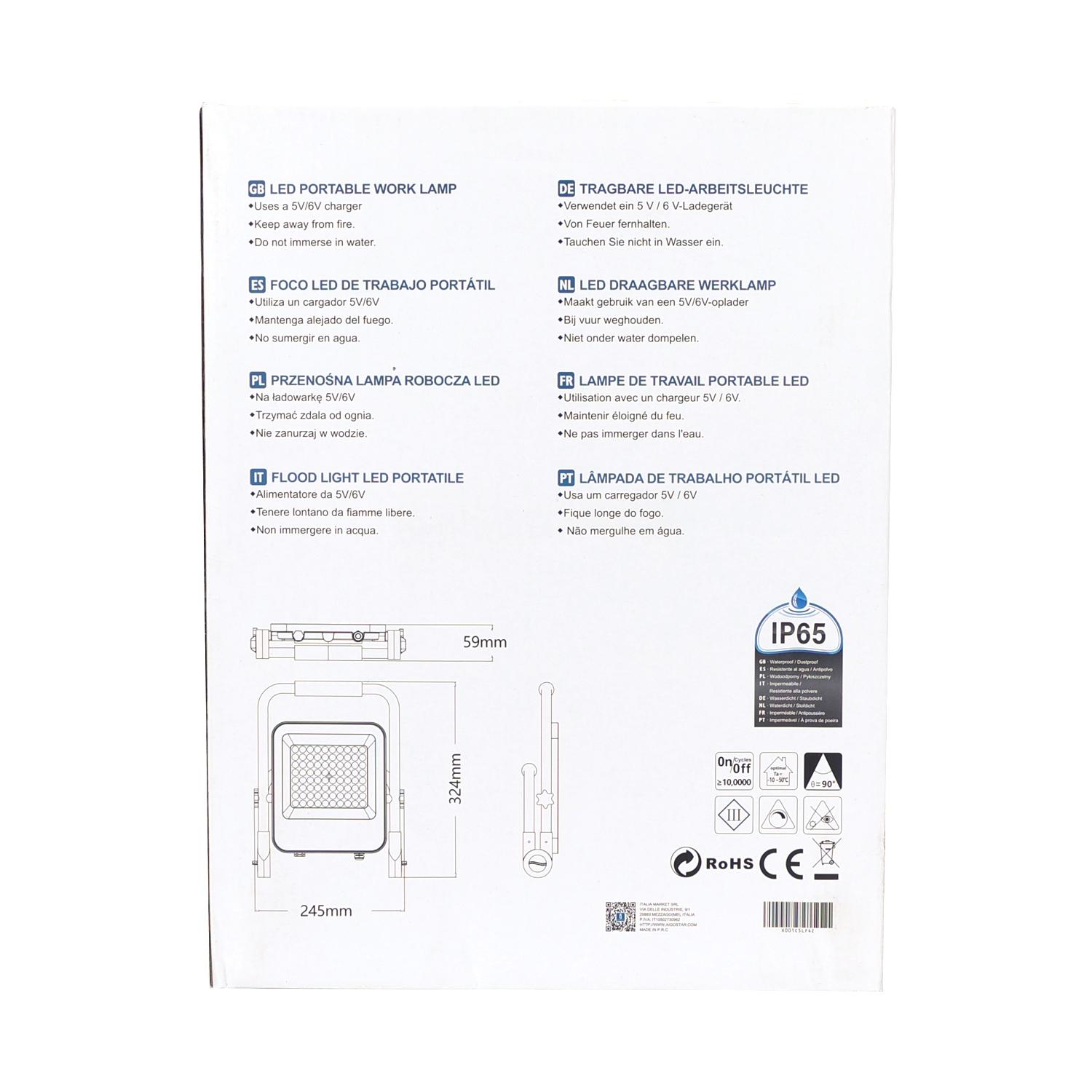 LED Rechargeable Floodlight 50W