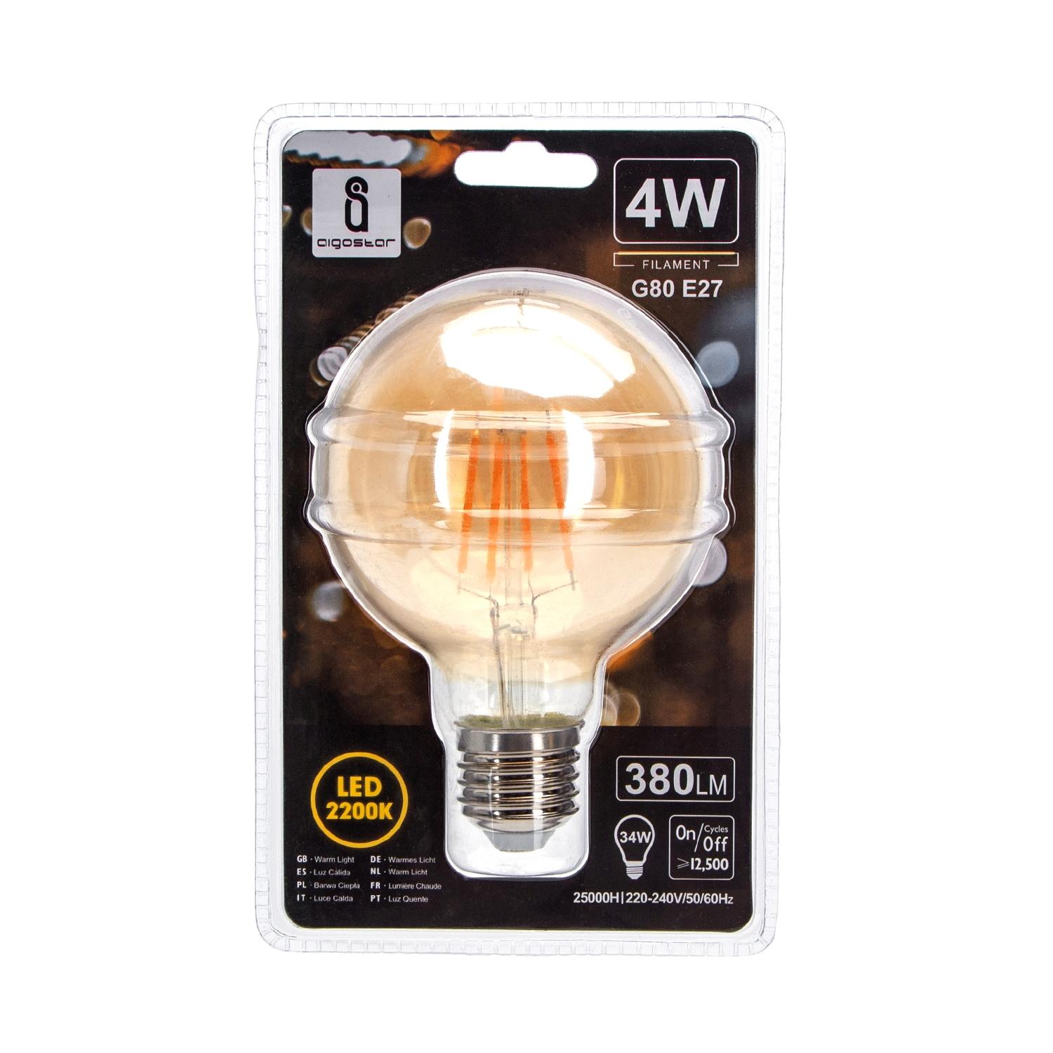 LED filament lamp G80