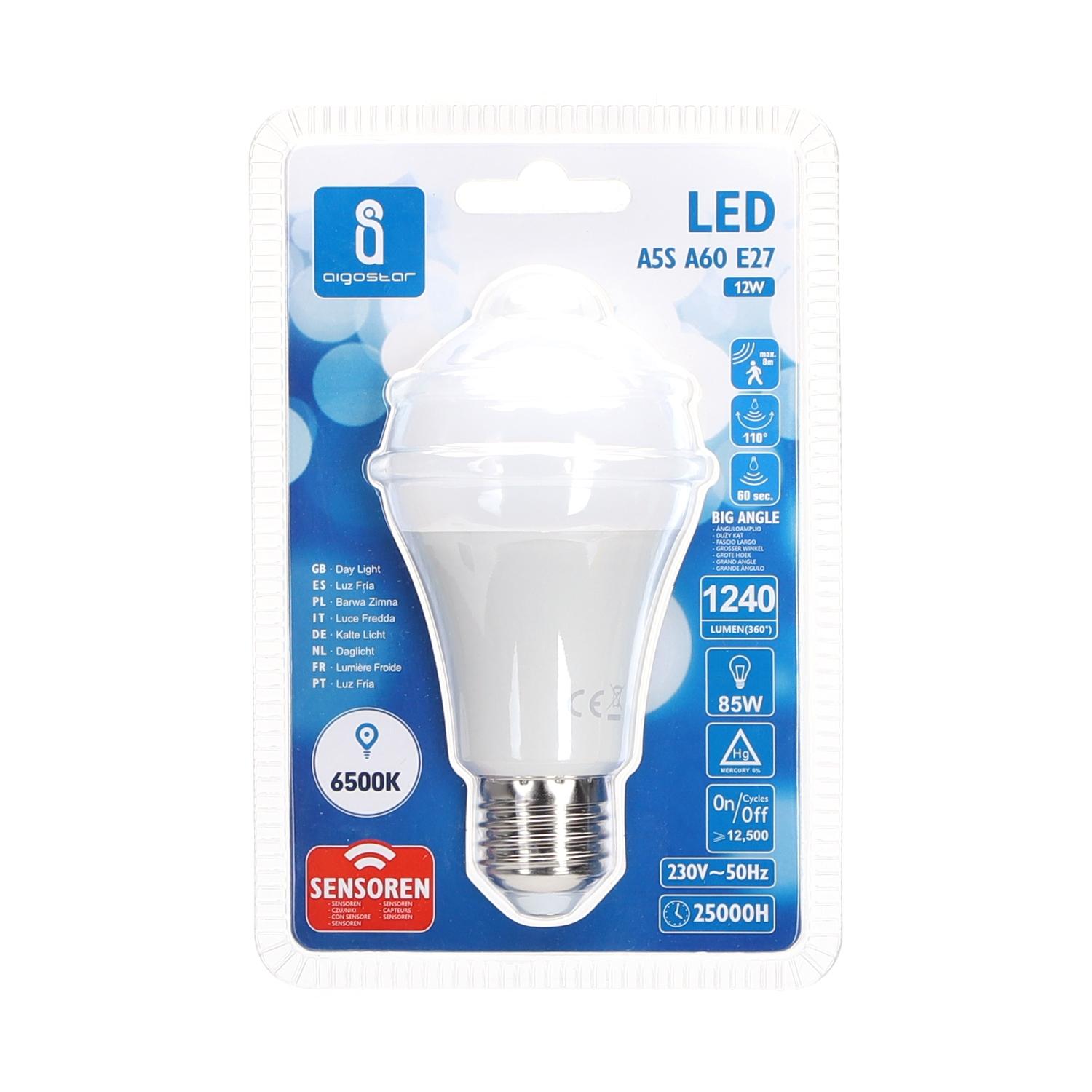 LED E27 12W A60 ( Sensor bulb )