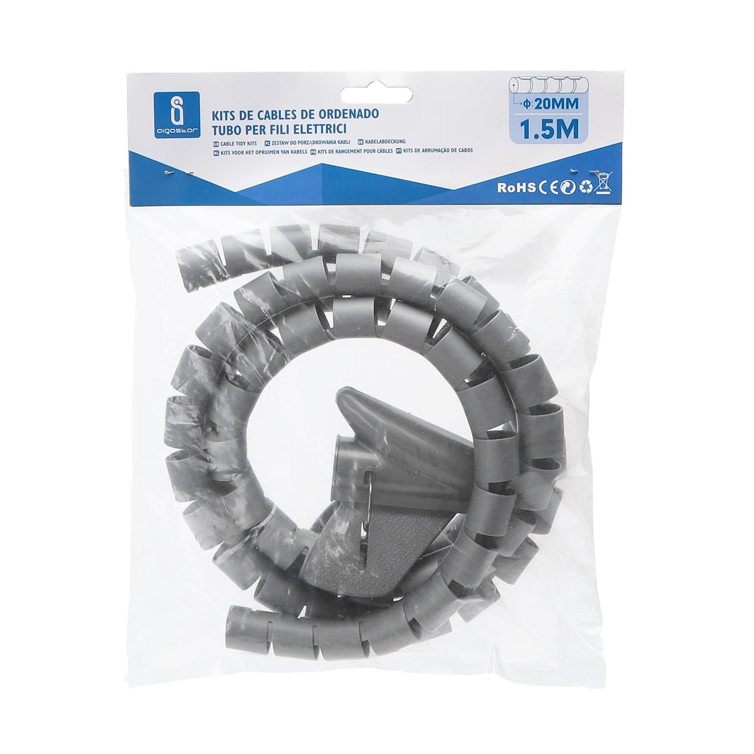 Cable Tidy Kits 20mm*1.5M Gray