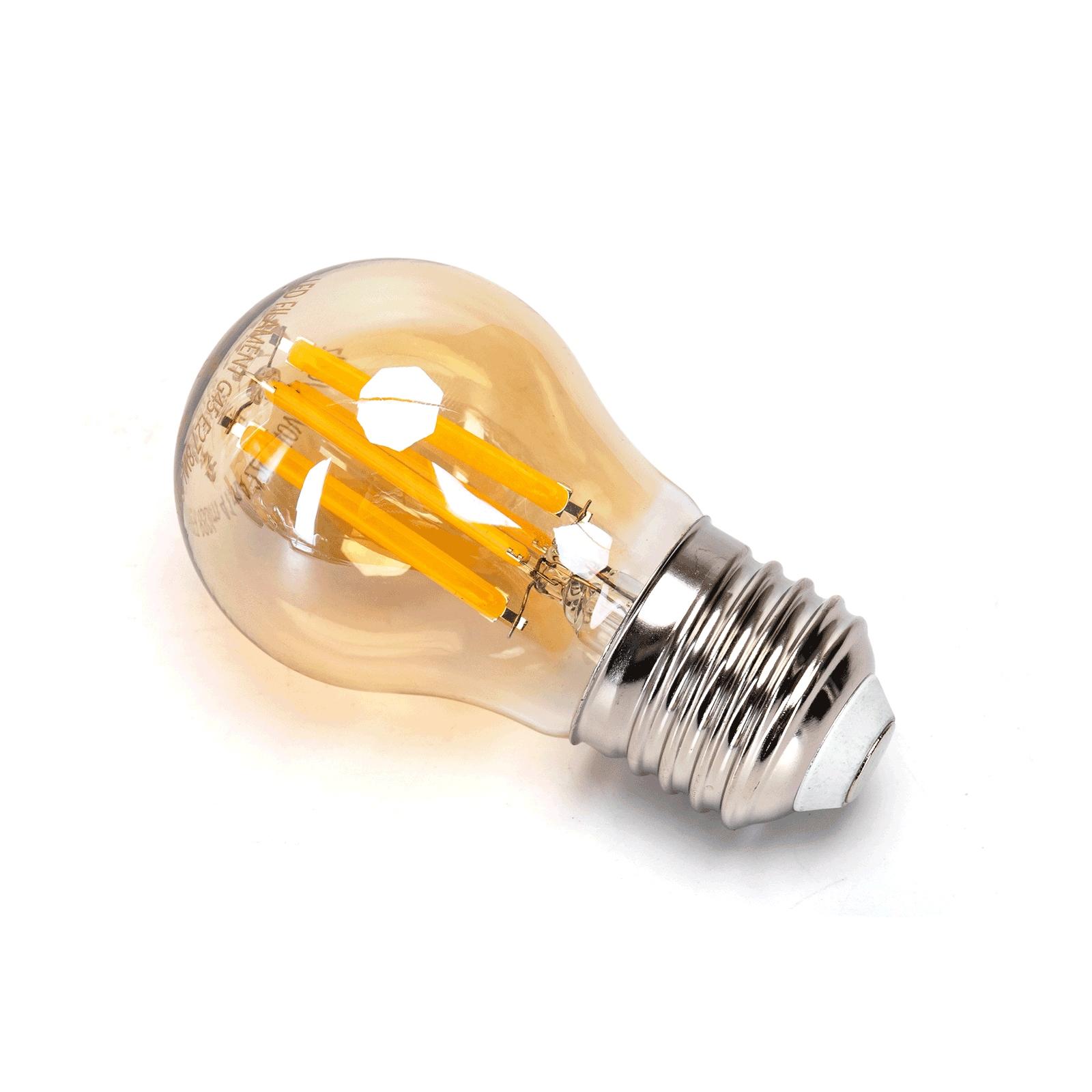 LED Filament Bulb (Amber) G45 E27 8W