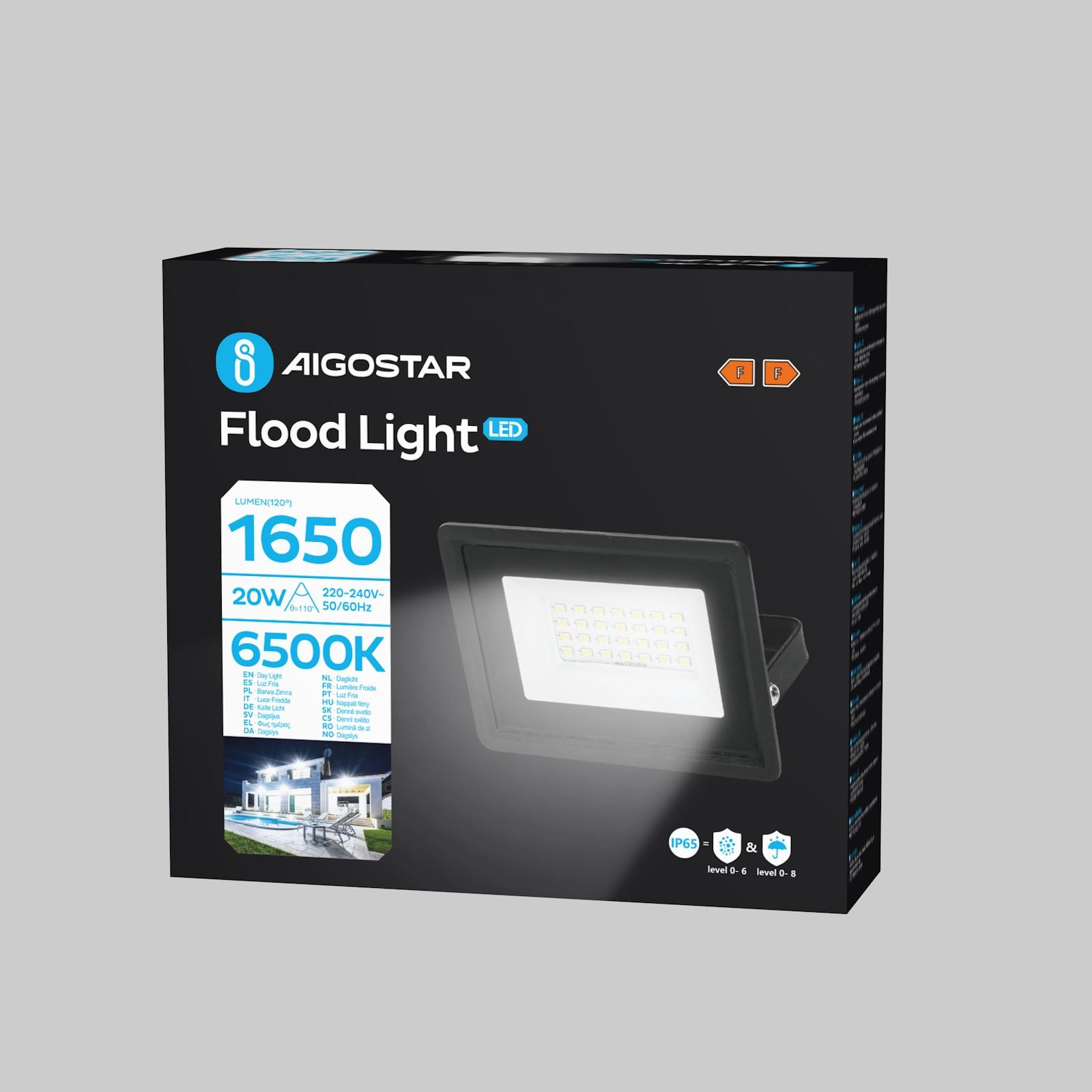 LED Floodlight Black 20W