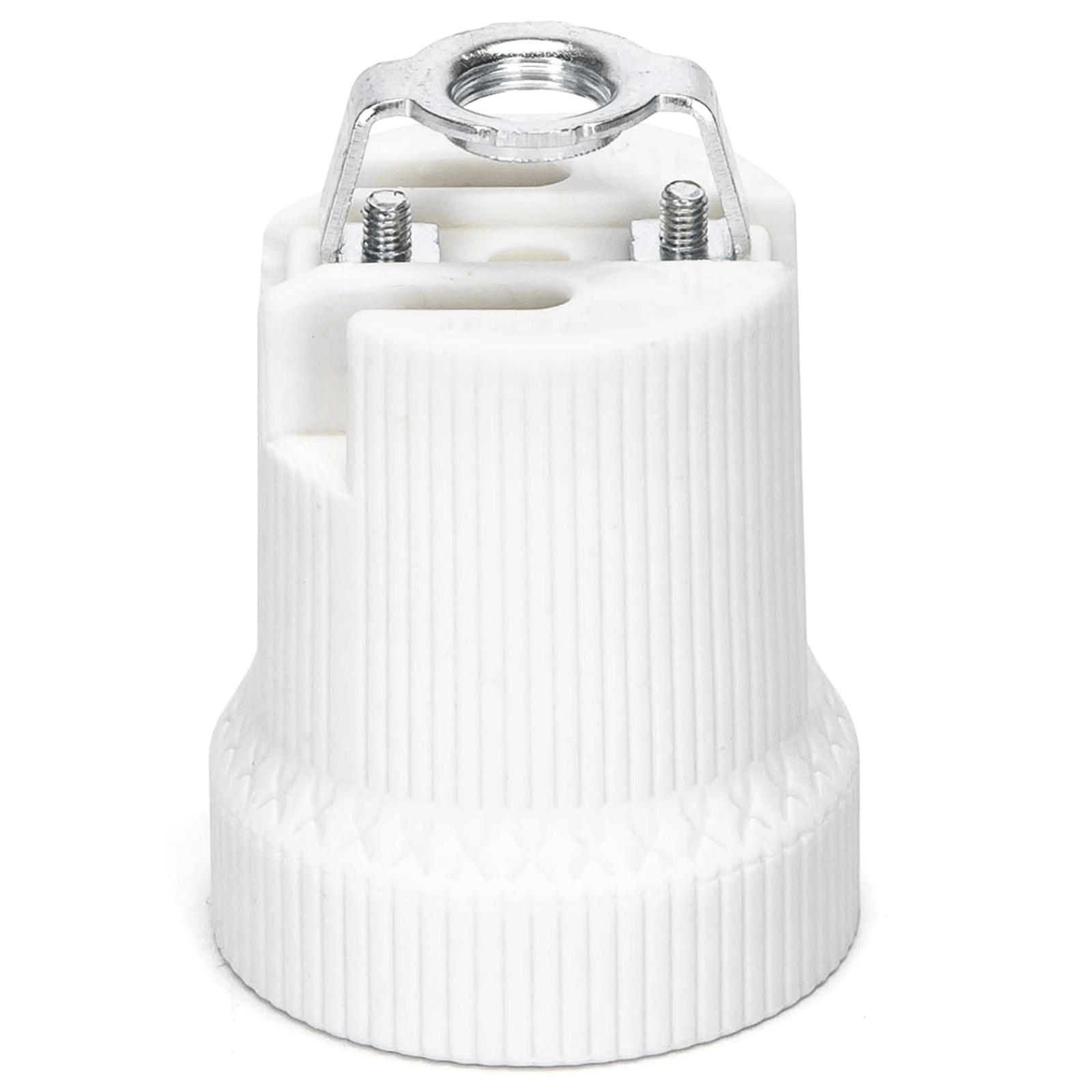 E27 Ceramic Lamp Holder White