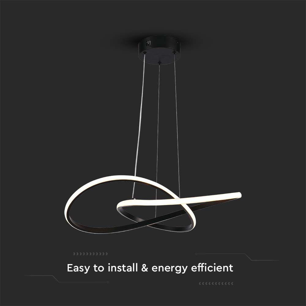 VT-7799 LED HANGING DECORATIVE LAMP D:500 3000K BLACK BODY